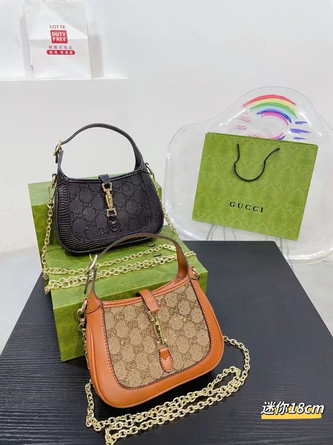 Gucci Jackie1961 rhine-drill underarm bag