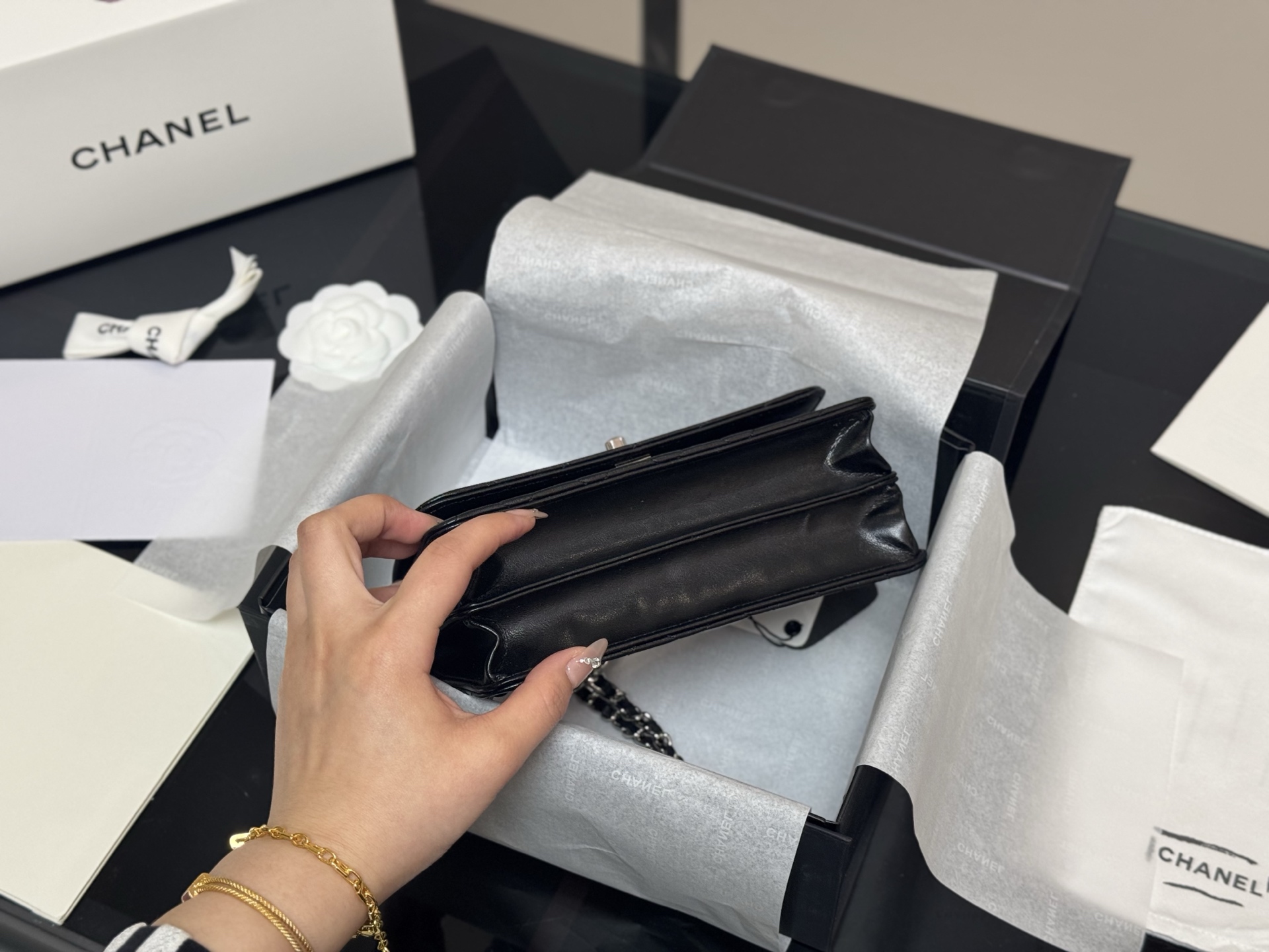 Chanel woc handle organ bag