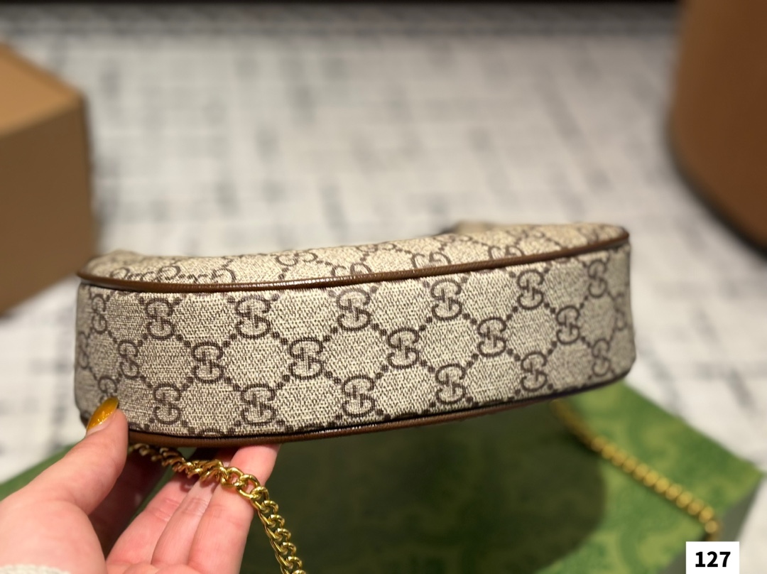 Gucci Ophidia crescent-shaped underarm bag