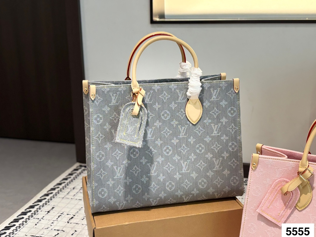 LV denim Tote