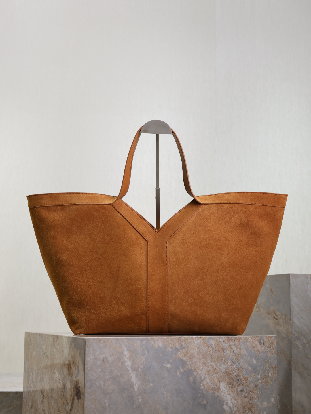 The top version of YSL suede tote bag