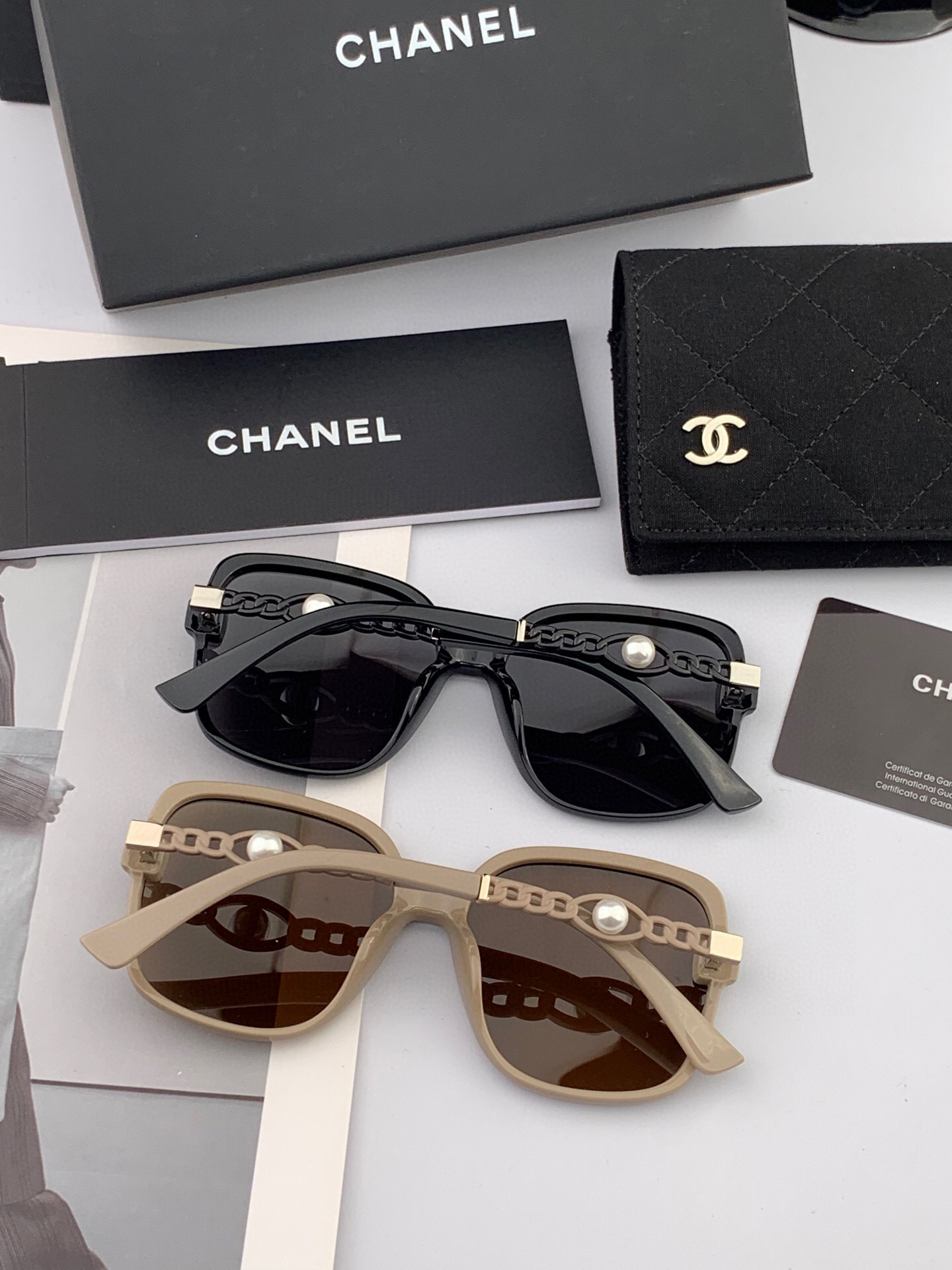 Chanel pearl sunglasses