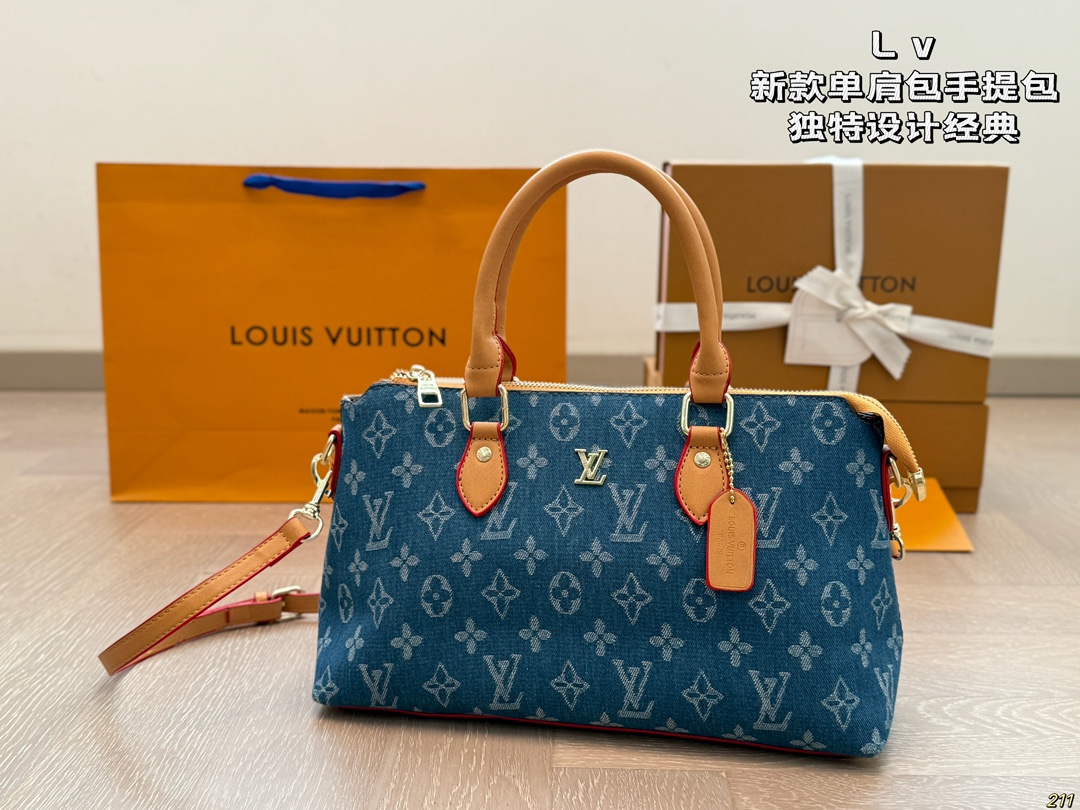 LV single-shoulder handbag