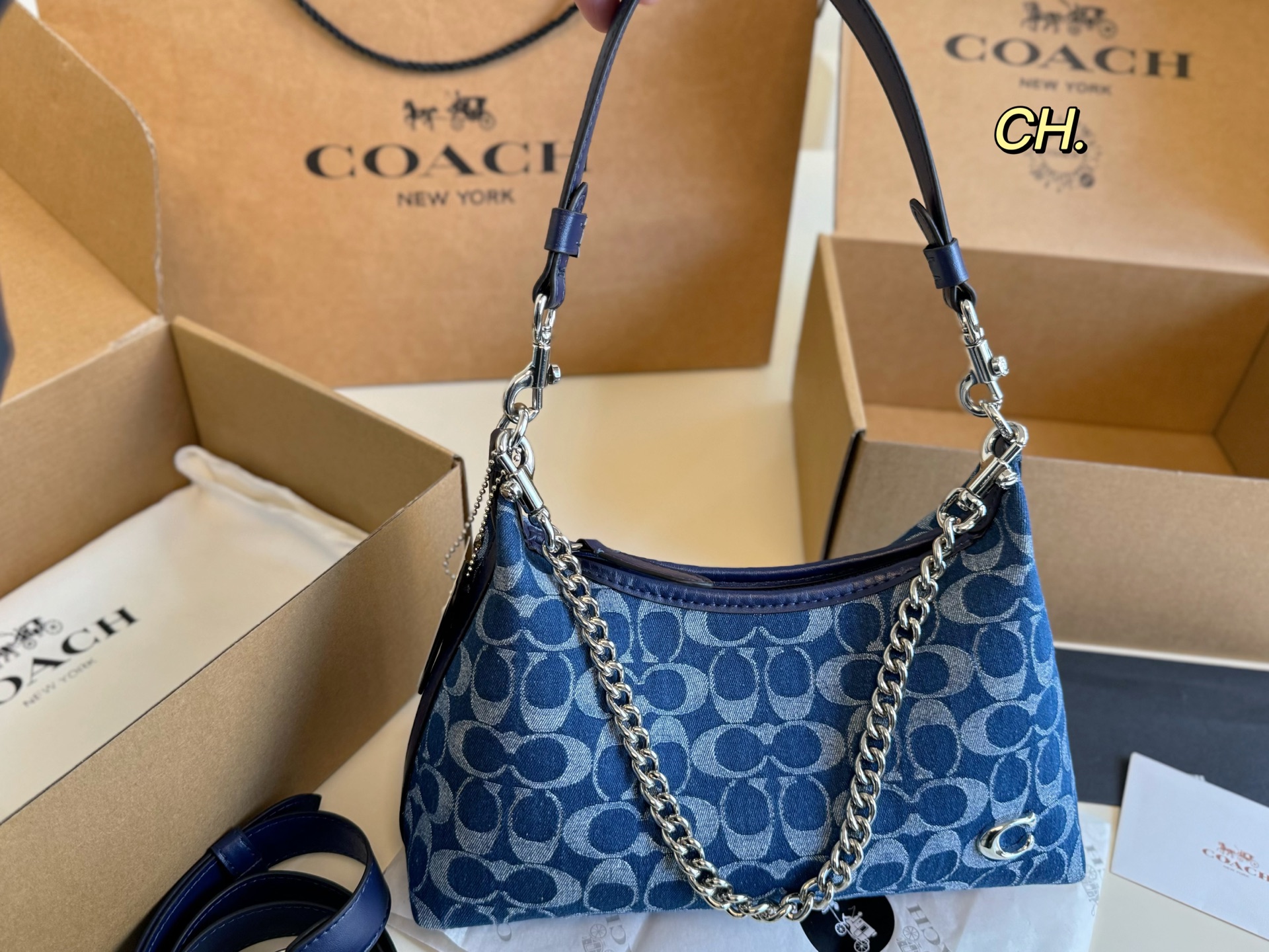 COACH juliet chain underarm bag