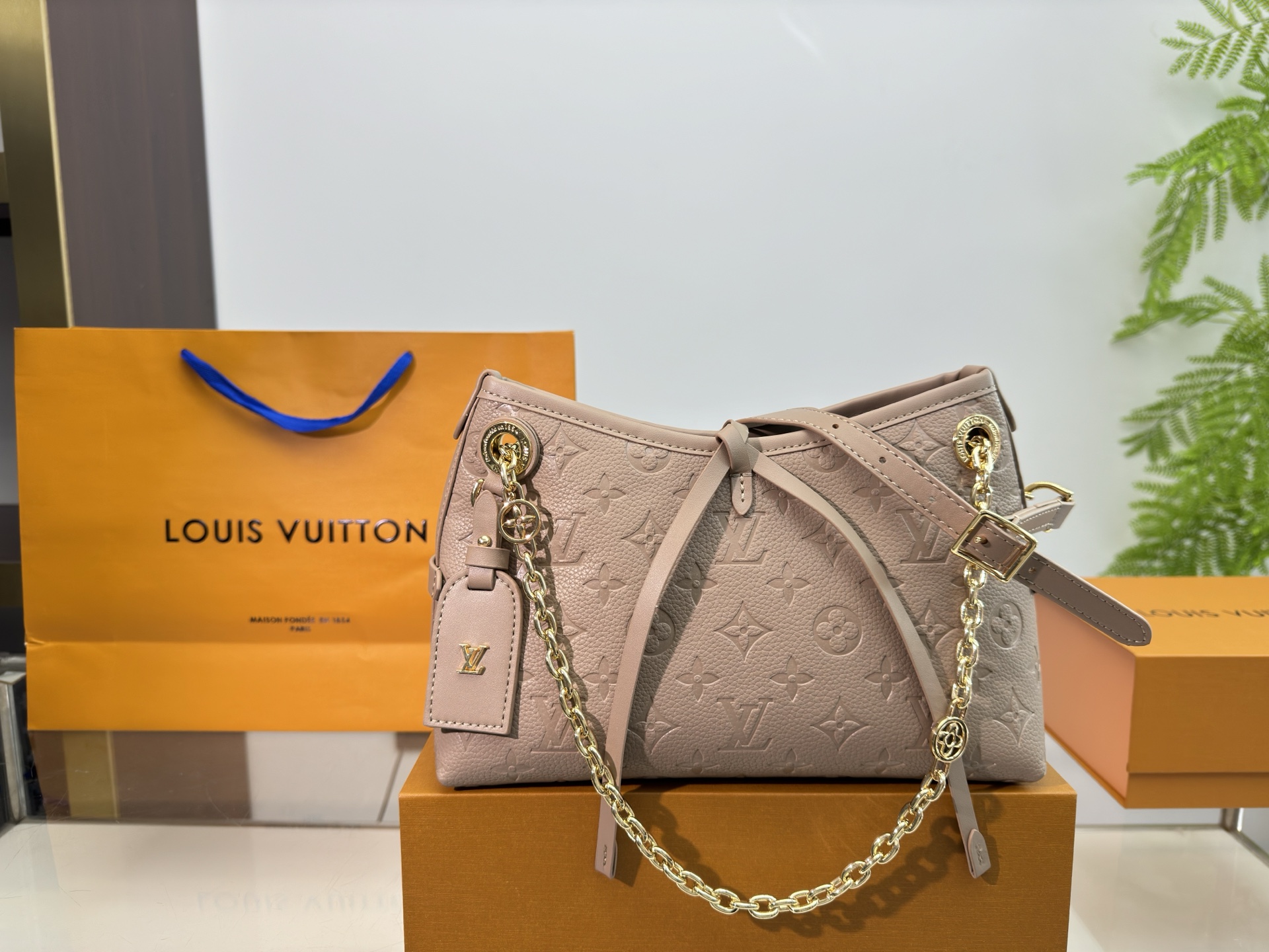 LV caryal bb embossed collection bag