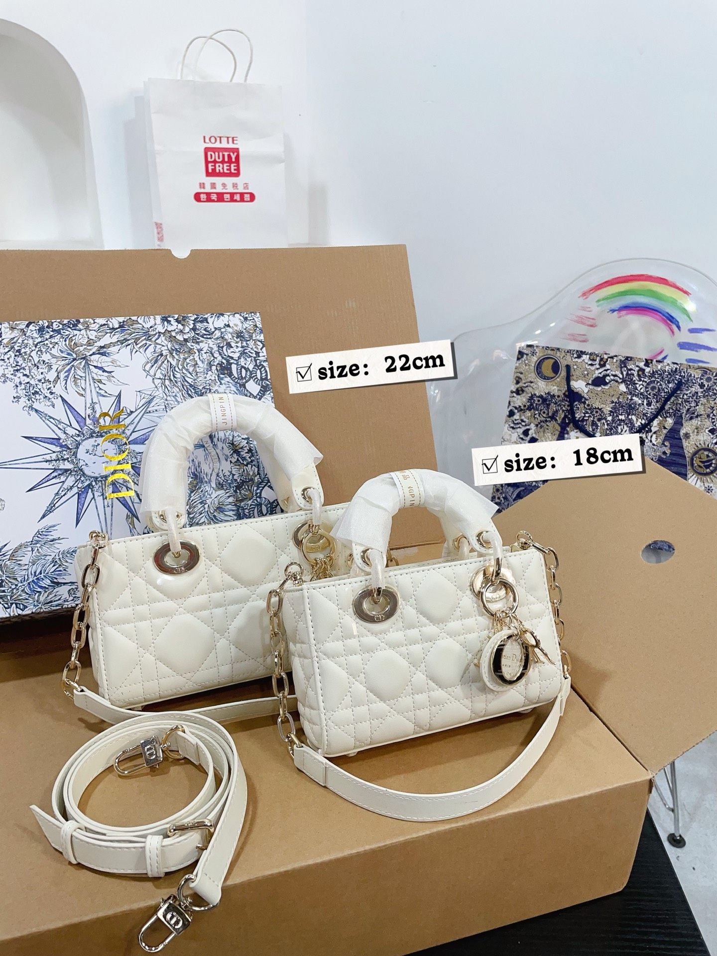 Dior side-scrolling Diana bag