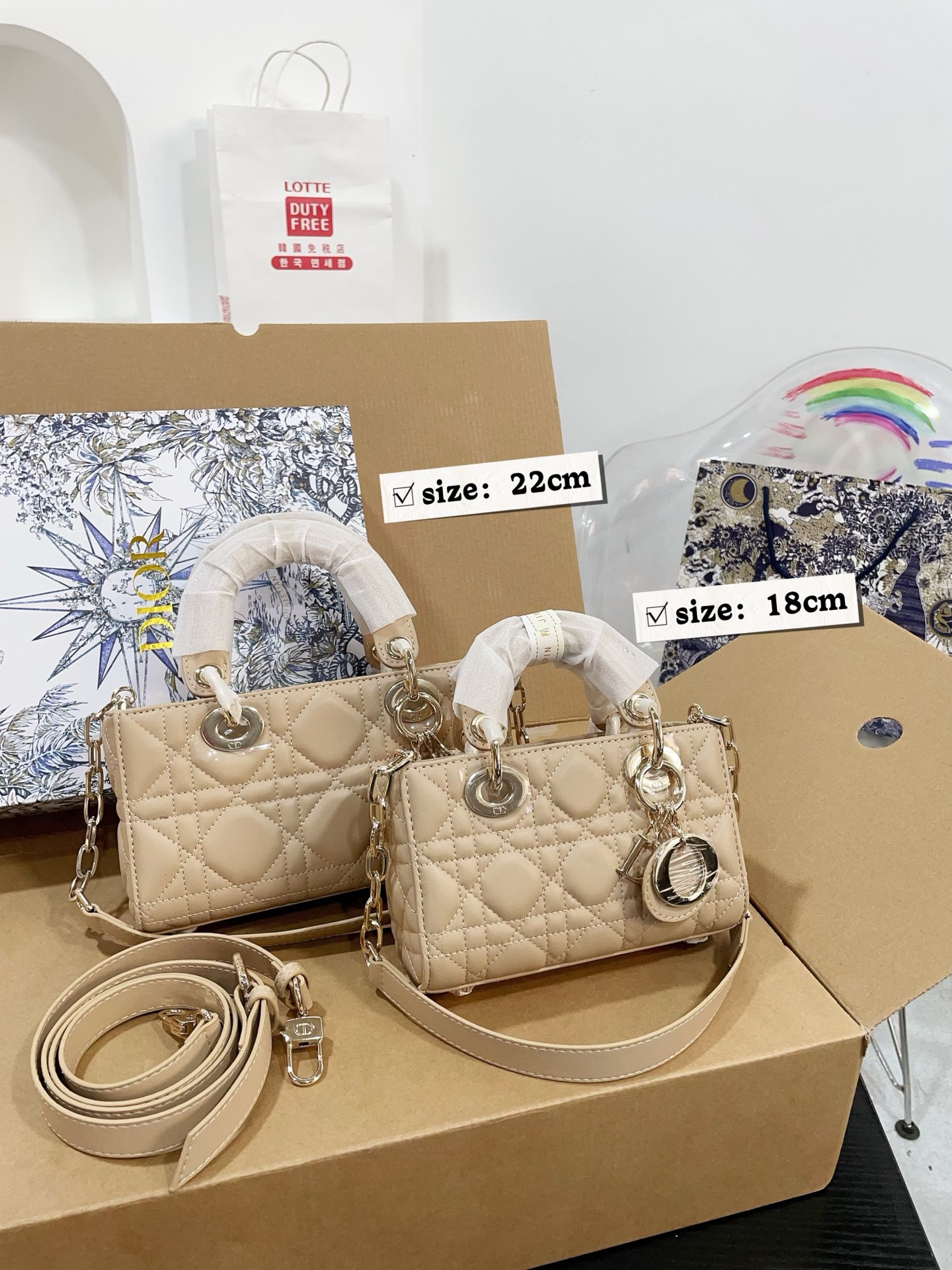 Dior side-scrolling Diana bag