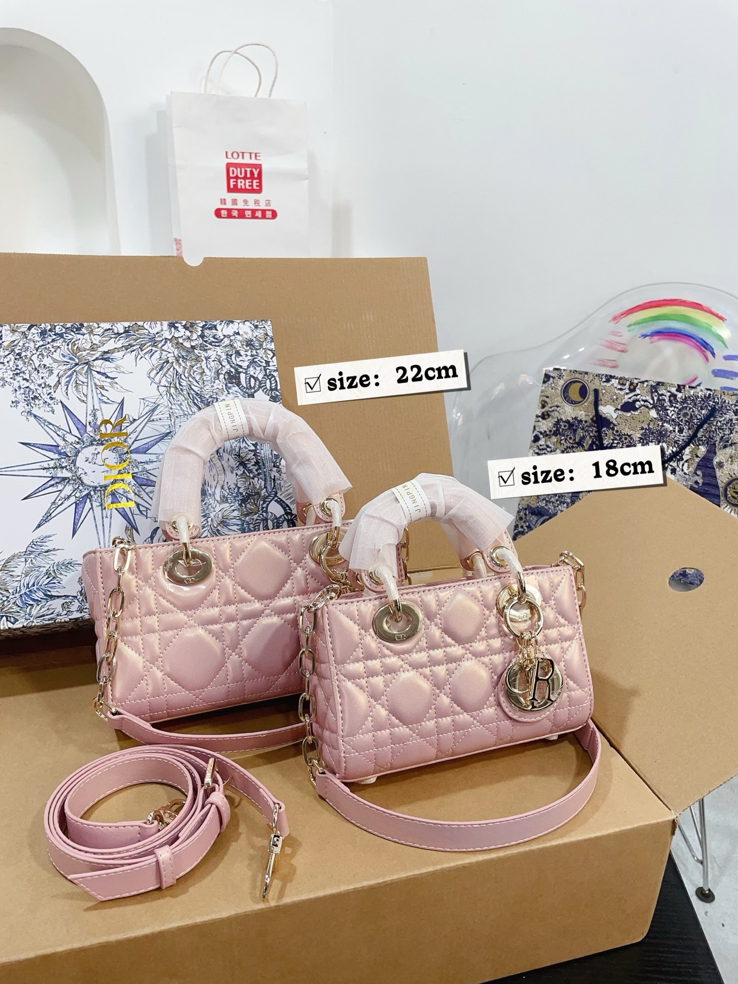 Dior side-scrolling Diana bag