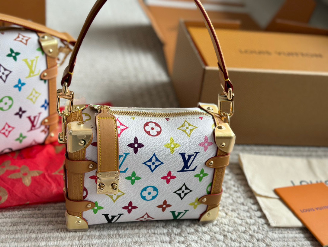 LV trunk armpit shoulder handbag