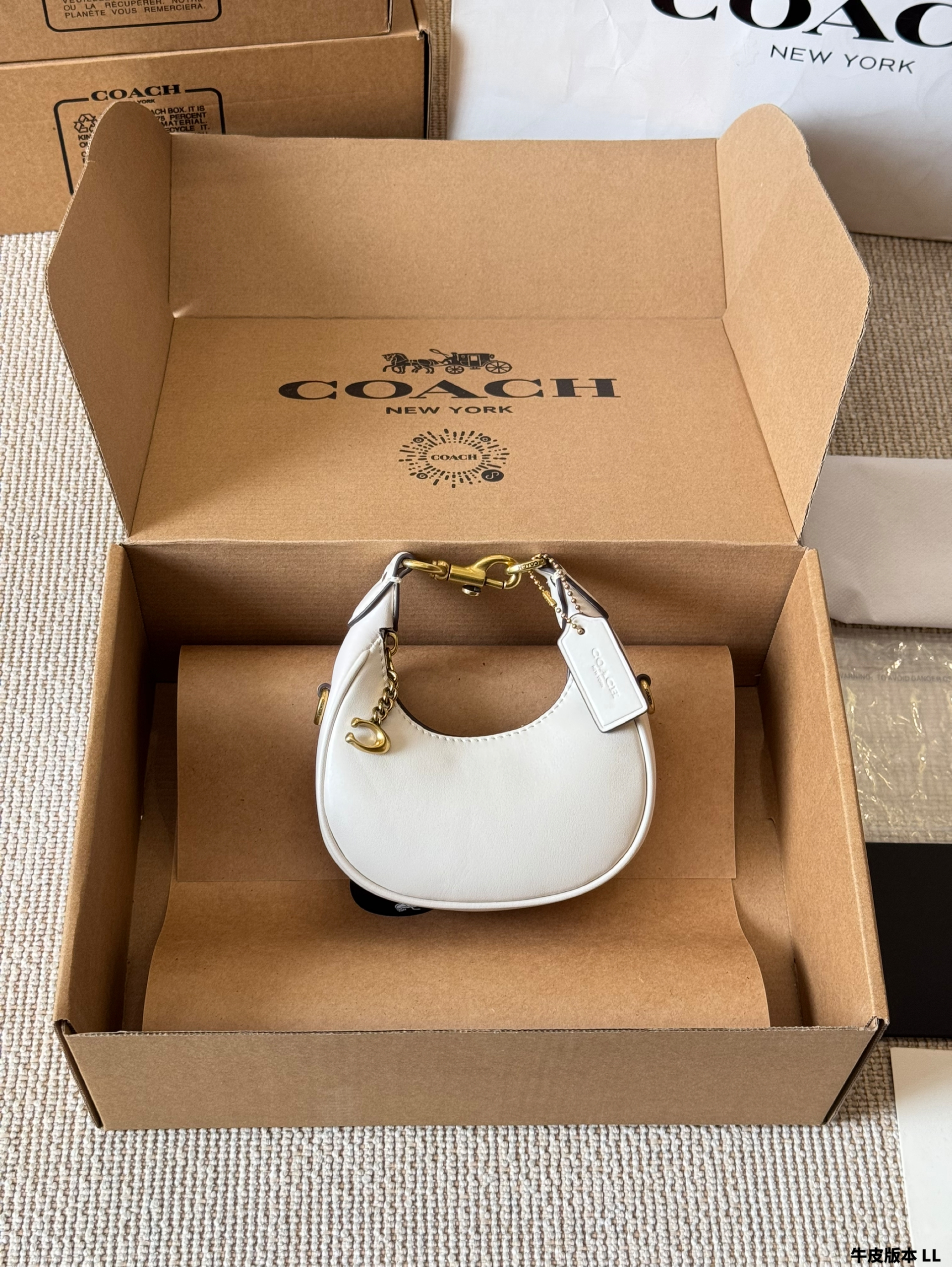 COACH mini crescent-shaped bag