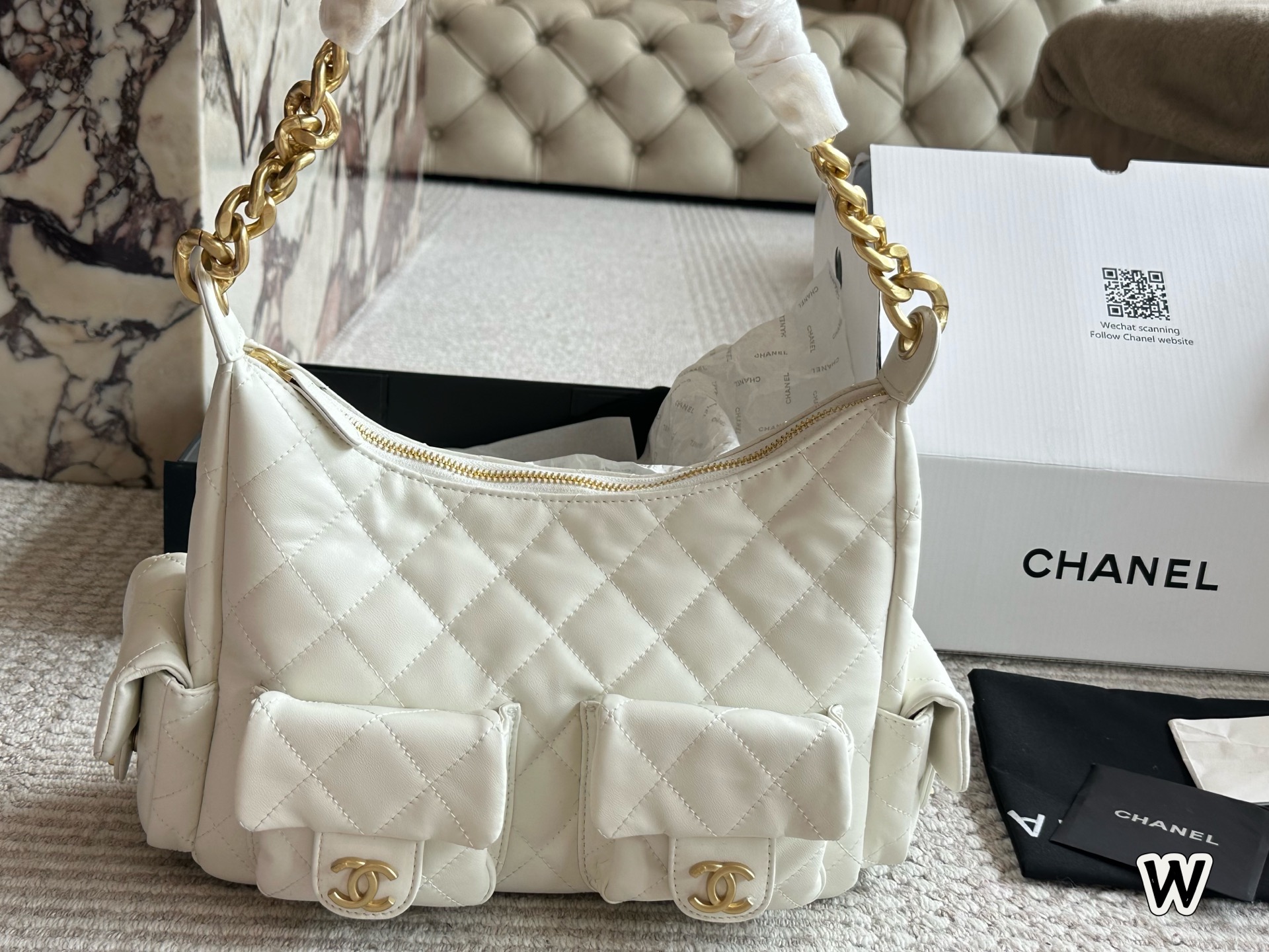 Chanel vintage bowling bag