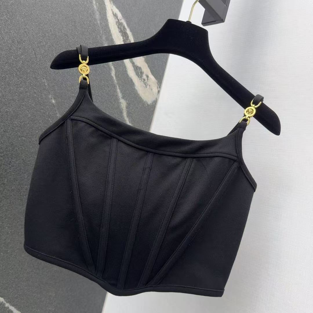 Versace Medusa corset halter
