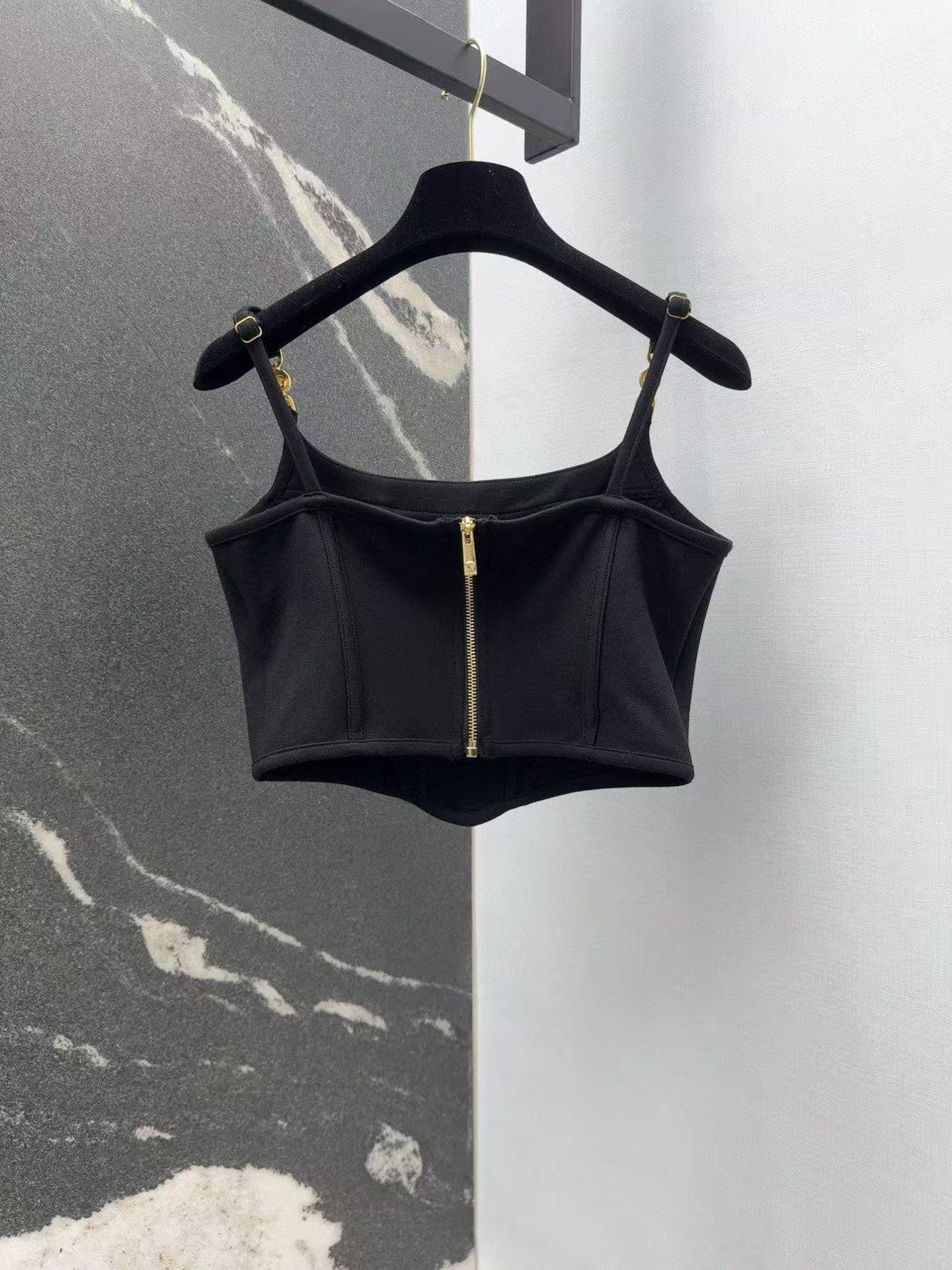 Versace Medusa corset halter