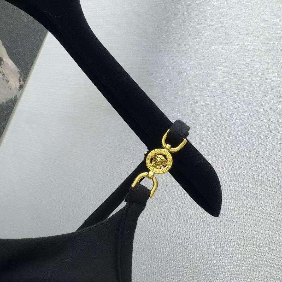 Versace Medusa corset halter