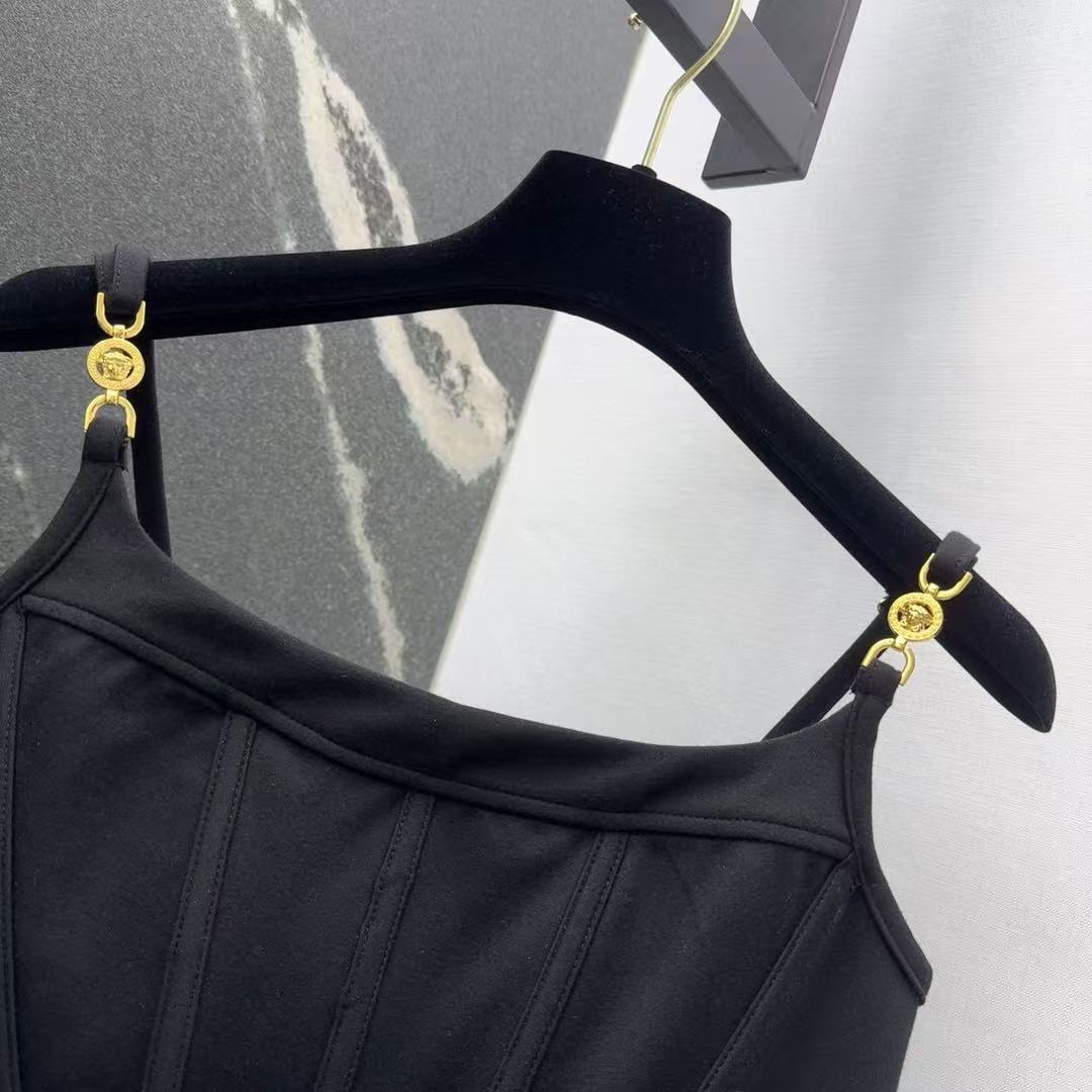 Versace Medusa corset halter