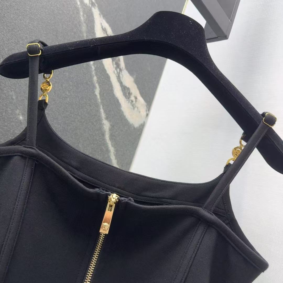 Versace Medusa corset halter