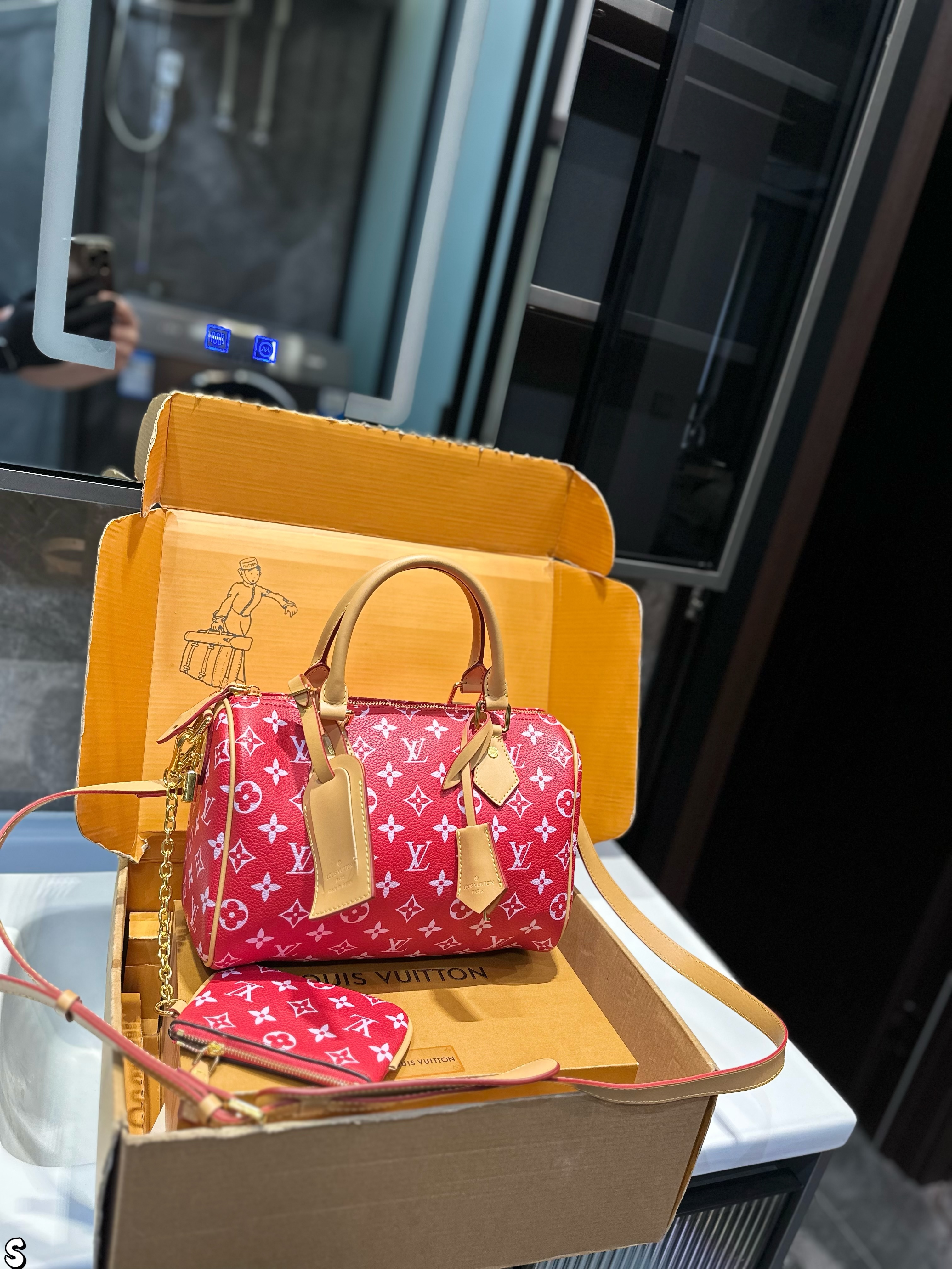LV Speedy Bandouliere Monogram Leather handbag