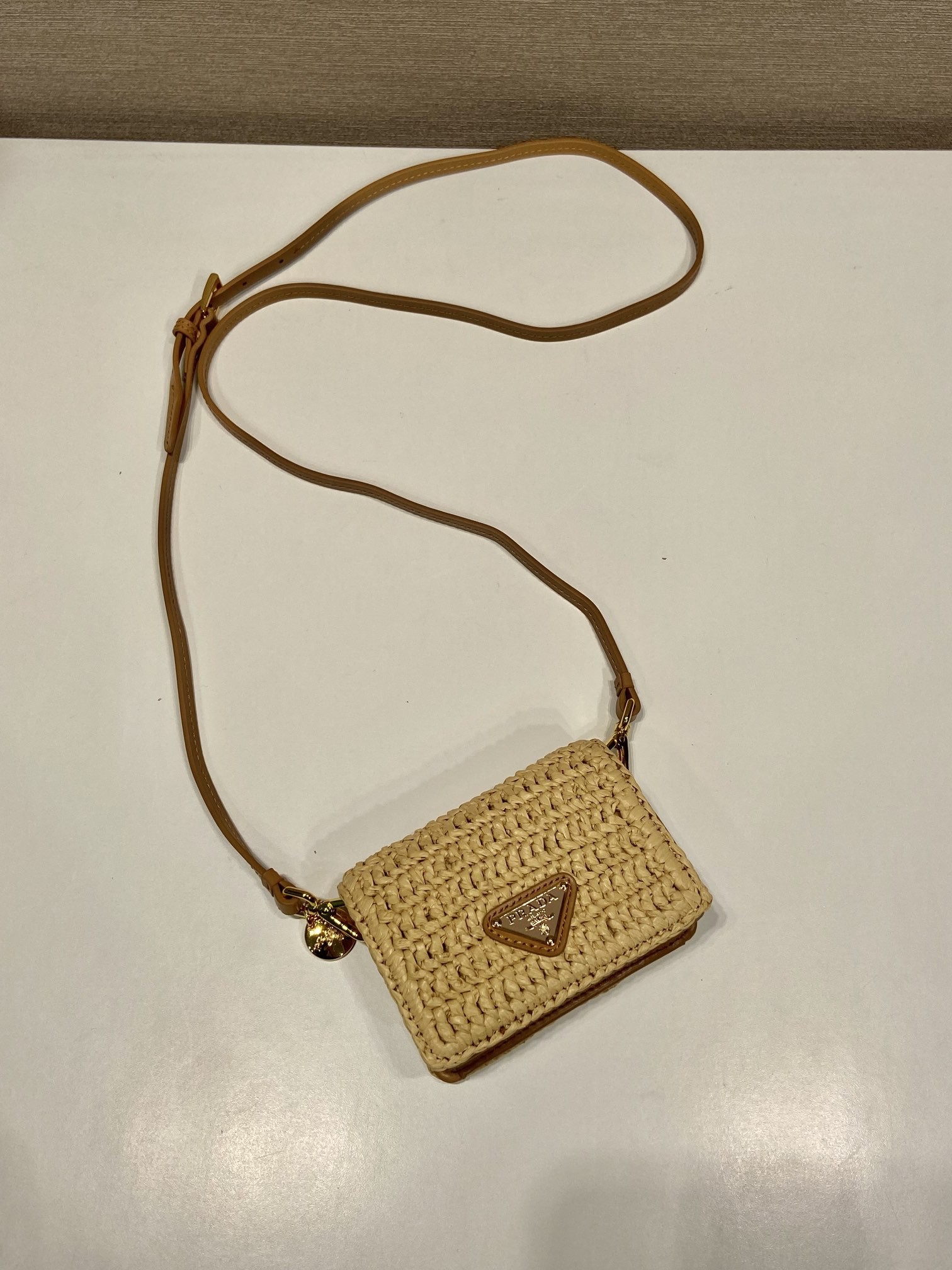 Prada Hand-woven, imported cowhide bag