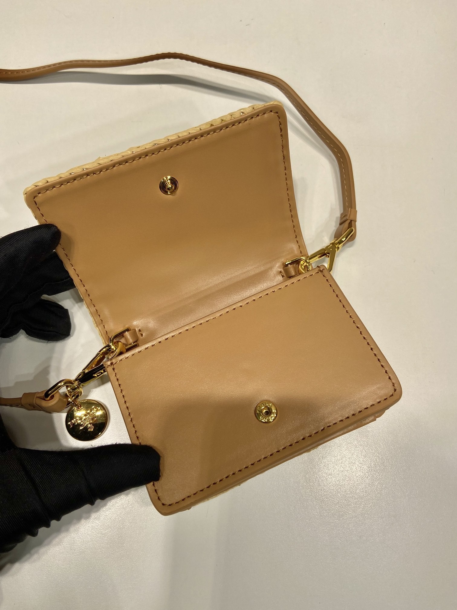 Prada Hand-woven, imported cowhide bag