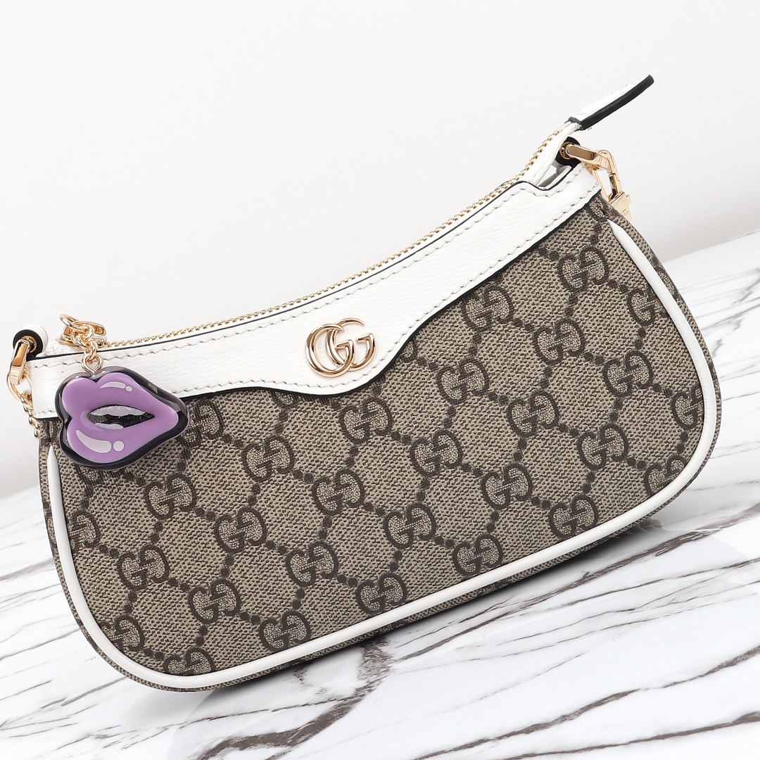 Gucci Special counter quality leather chain bag