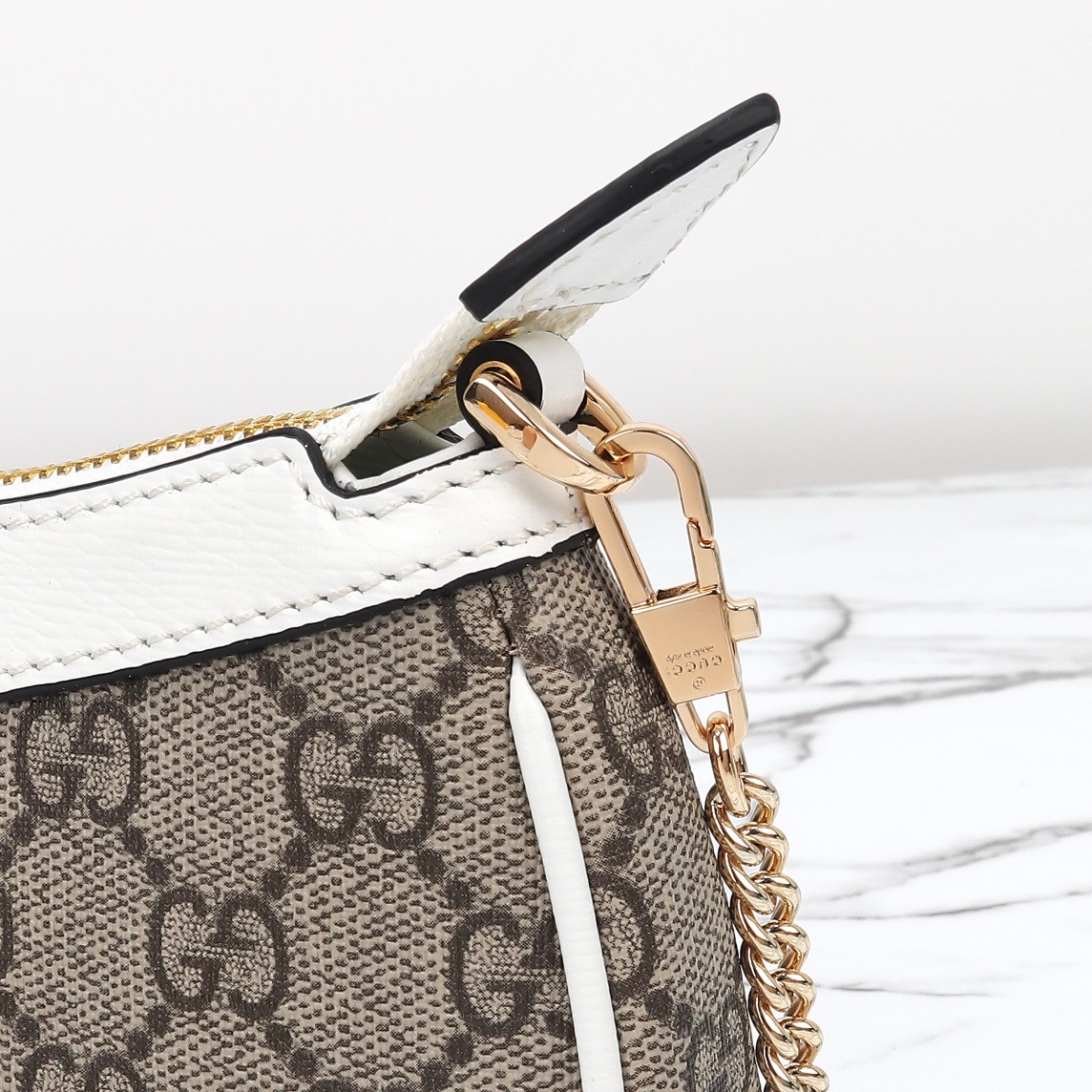 Gucci Special counter quality leather chain bag