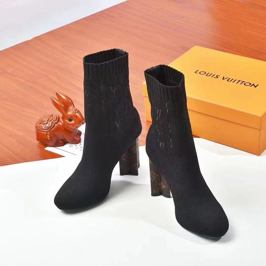 LV socks and boots