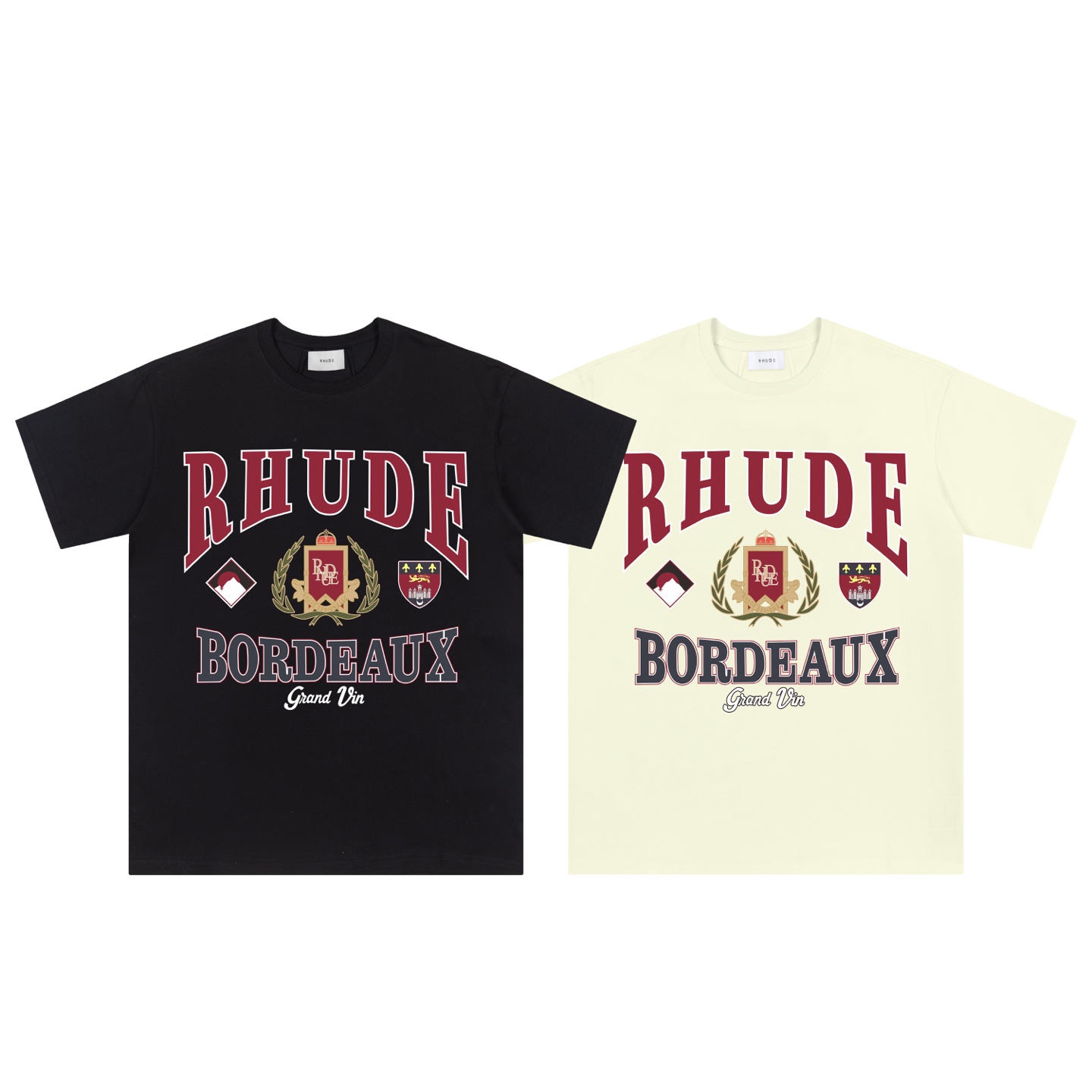 RHUDE 25ss Printed Loose-Sleeved T-shirt