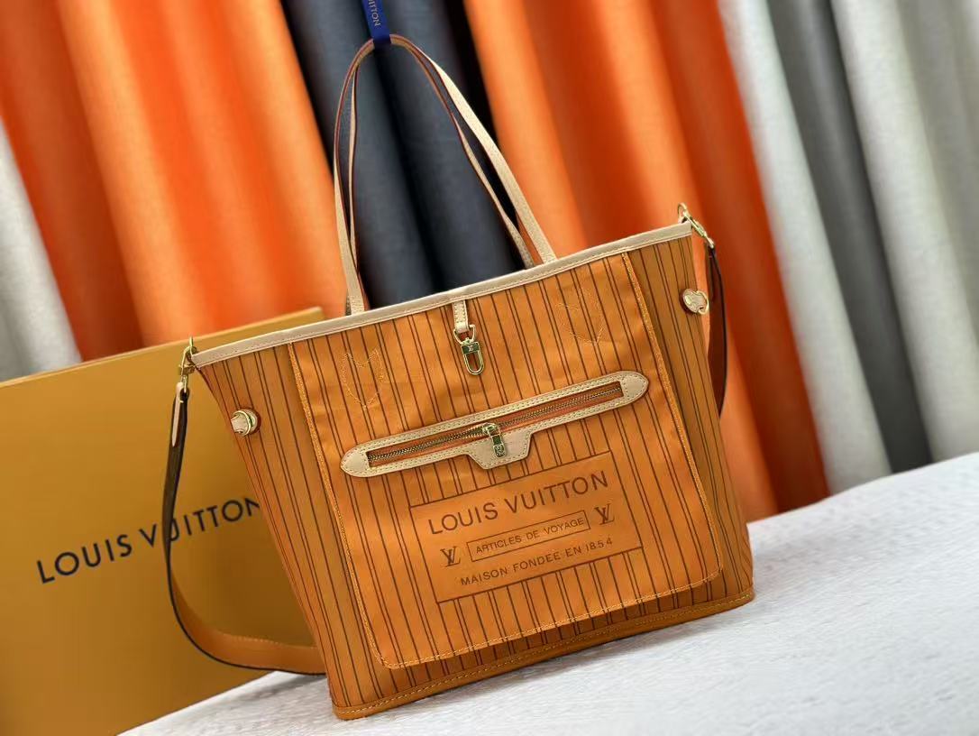 LV Neverfull medium-sized double-sided tote bag