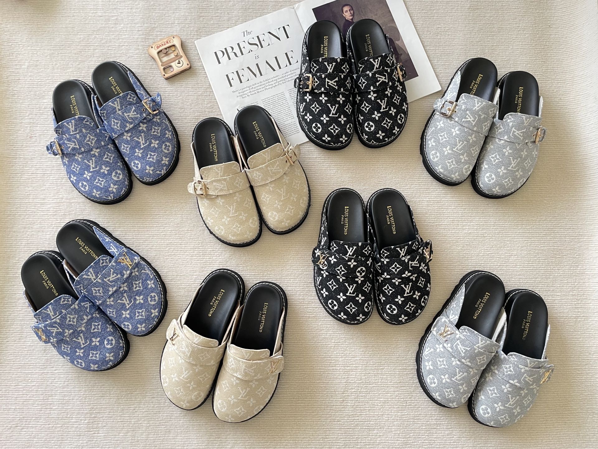 LV LOUIS VUITTON slippers sandles ootd unisex