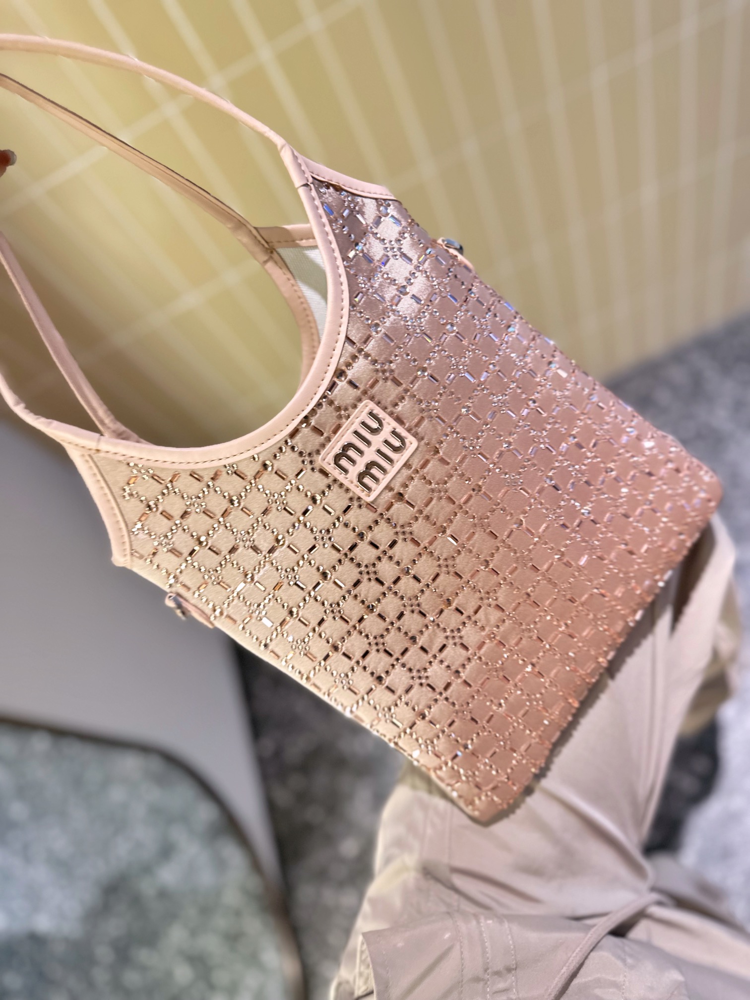 MIUMIU hobo diamond bag