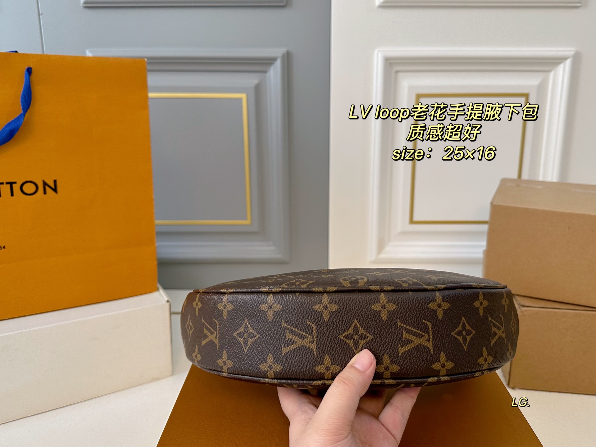 LV underarm moon bag