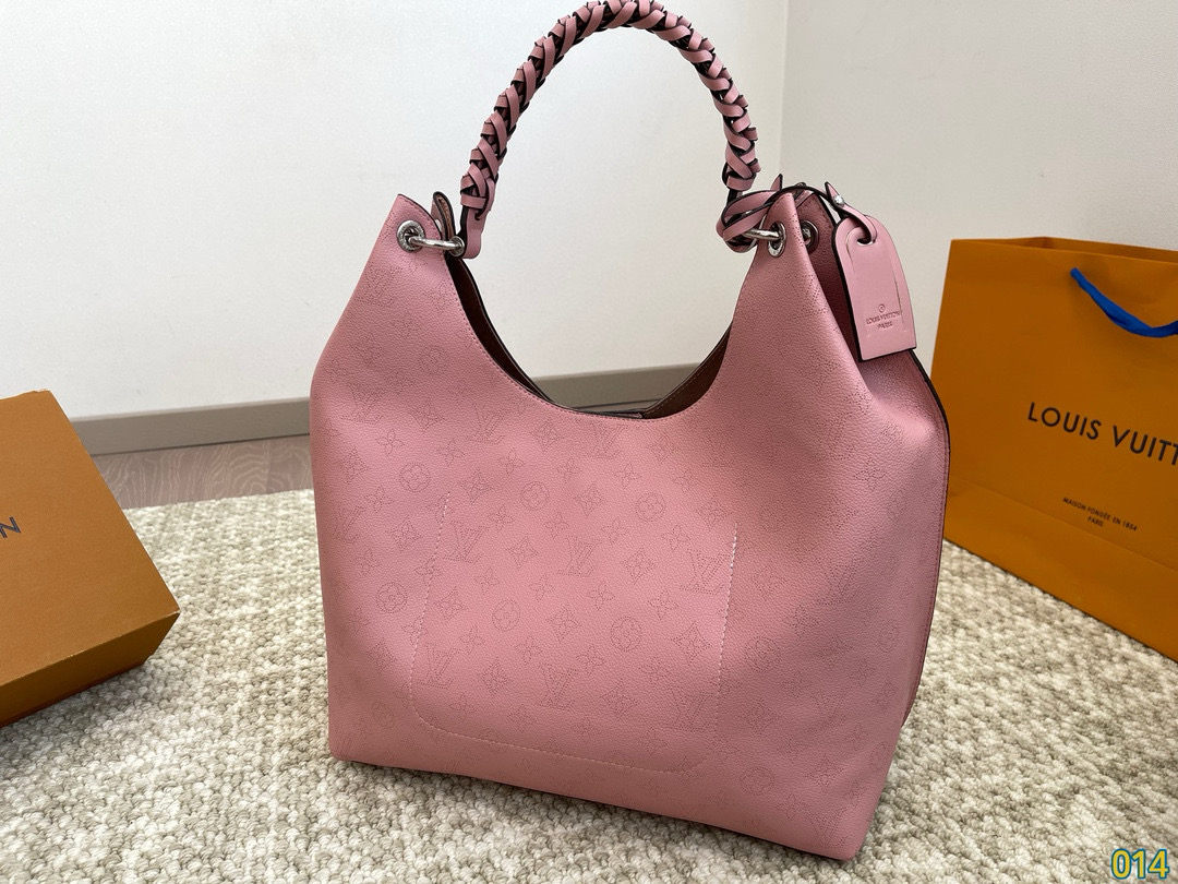 LV hand-held woven tote bag