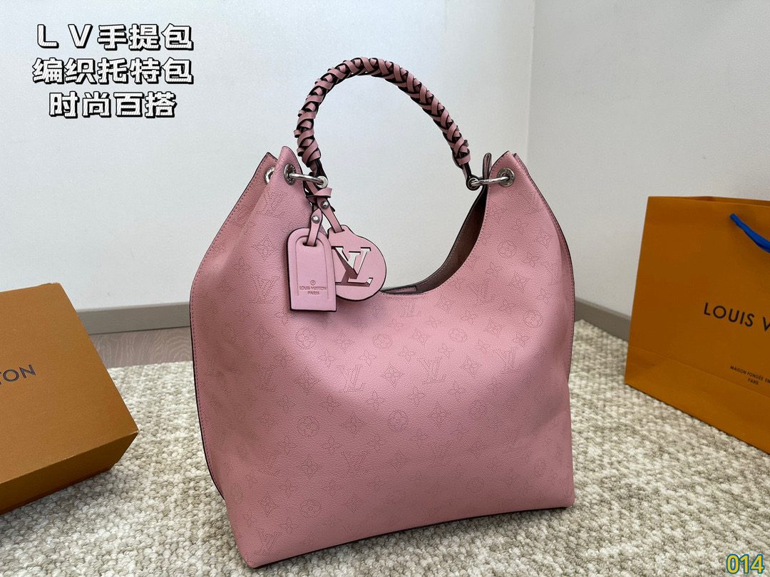 LV hand-held woven tote bag