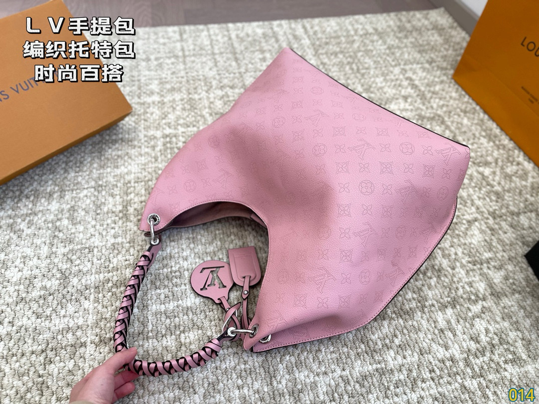 LV hand-held woven tote bag