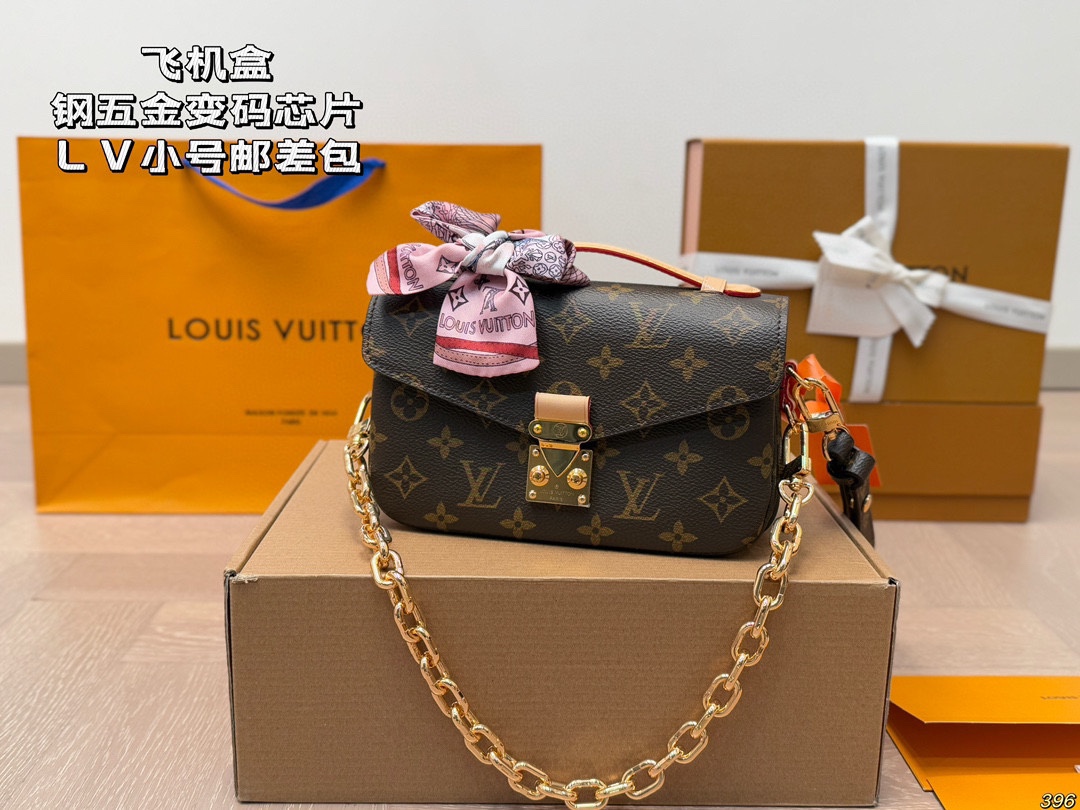 LV pochette metis east west monogram message bag