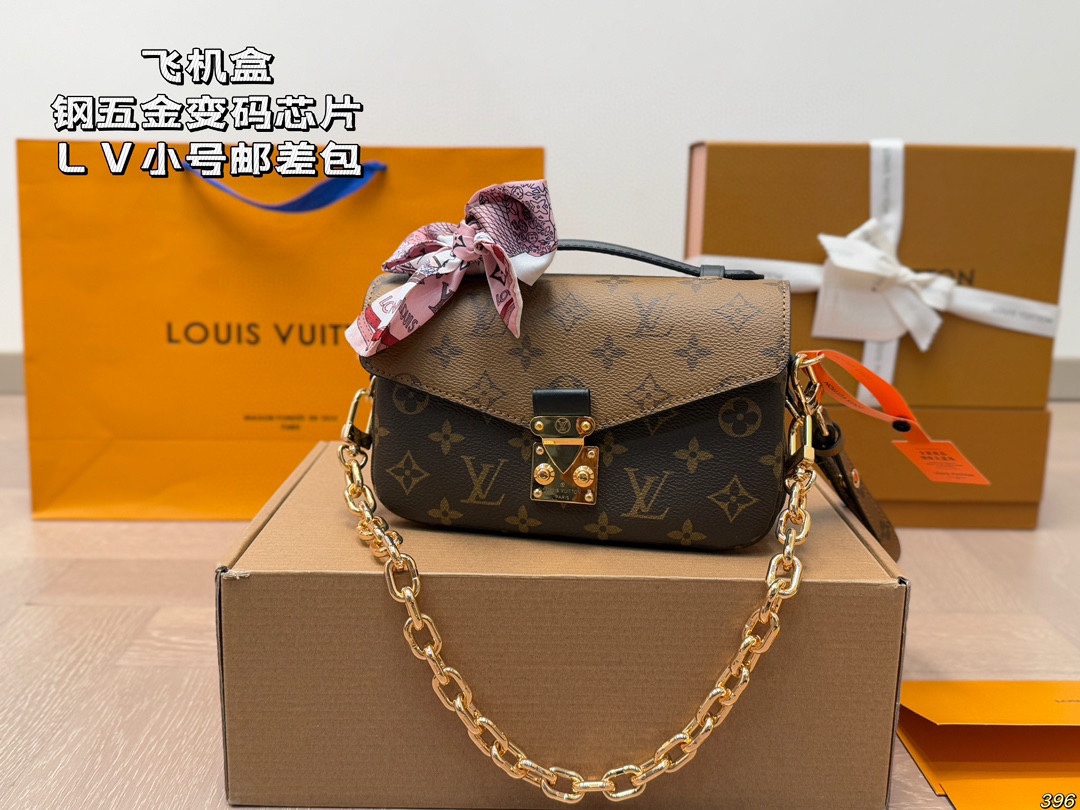 LV pochette metis east west monogram message bag