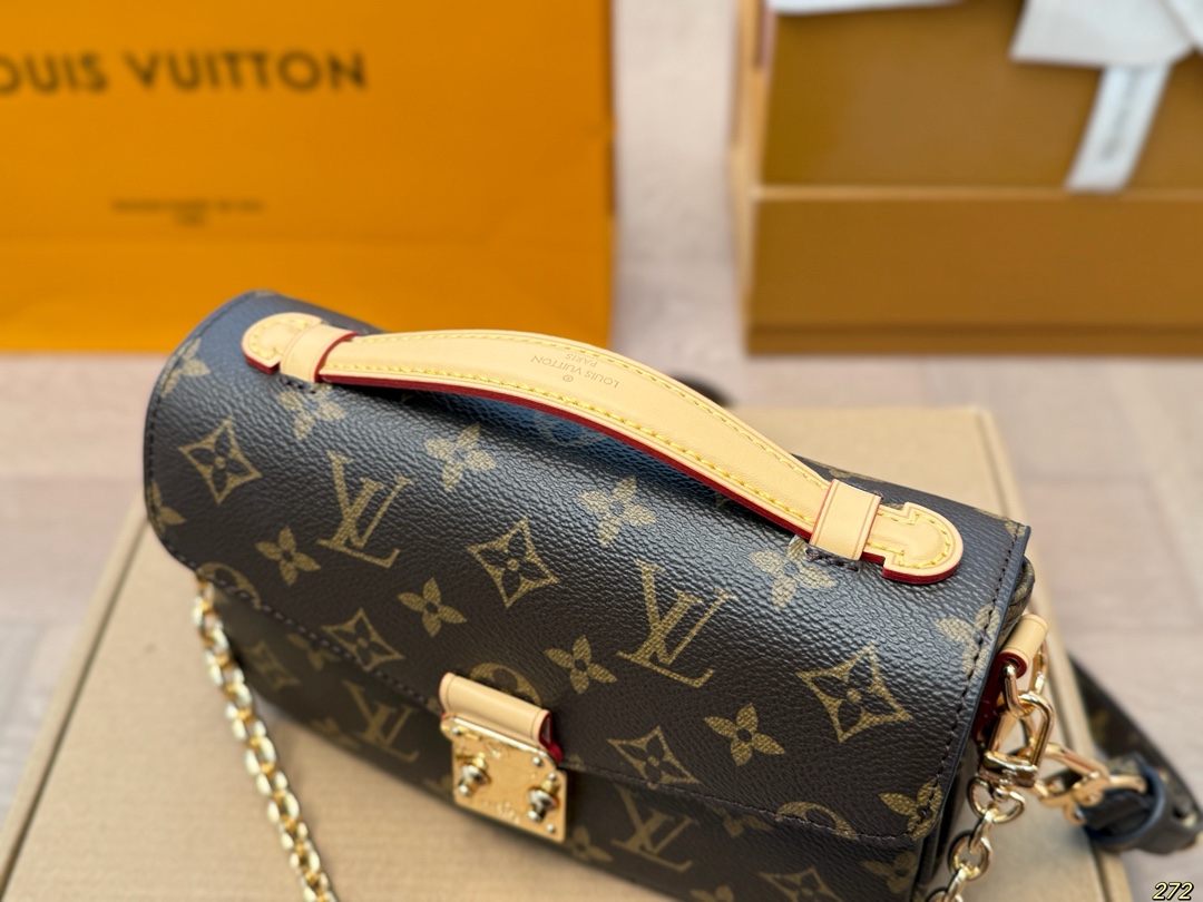 LV pochette metis east west monogram message bag
