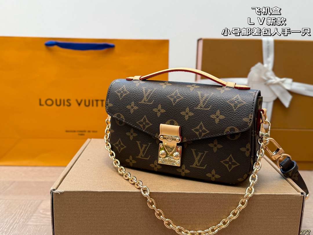 LV pochette metis east west monogram message bag