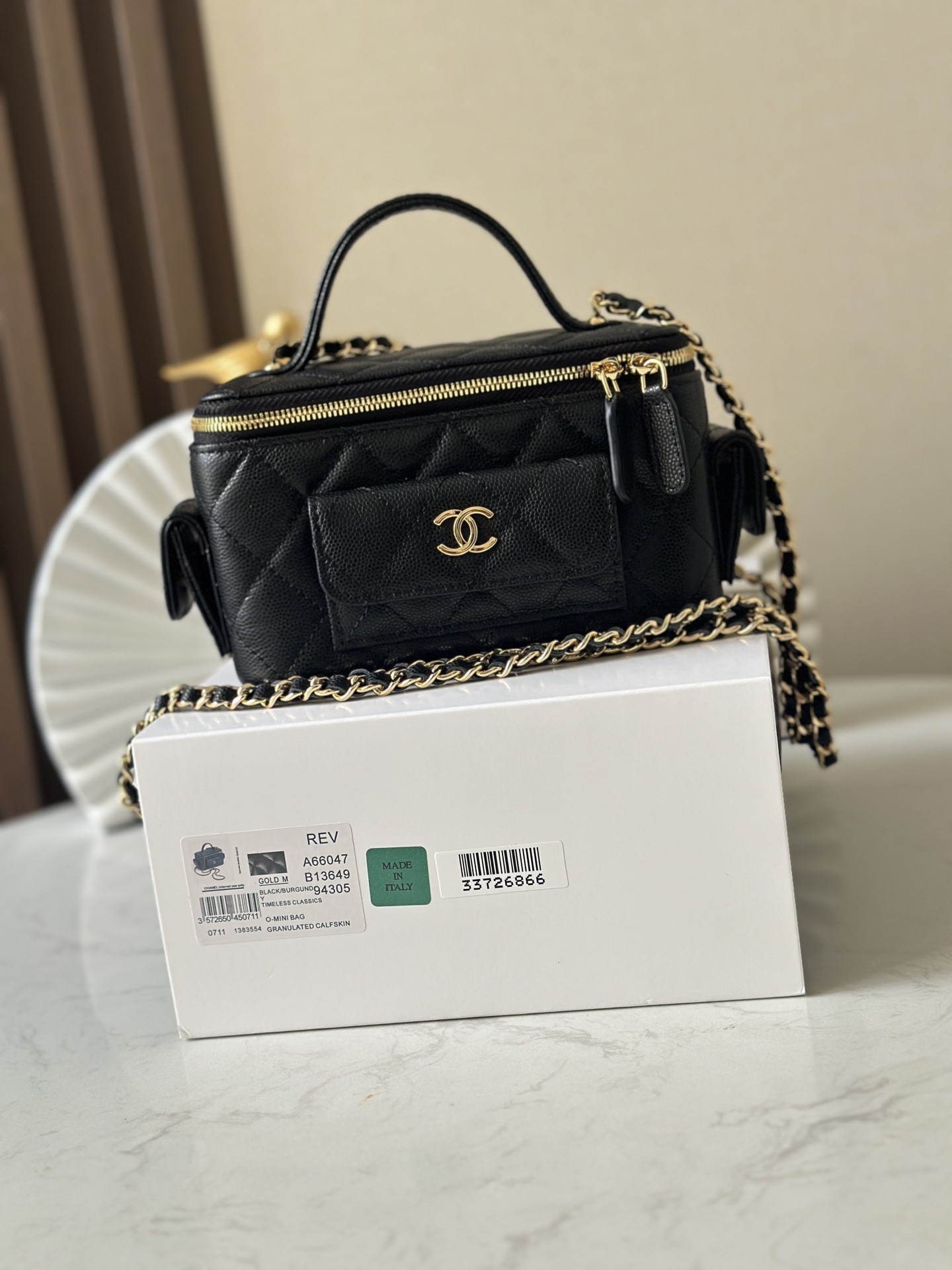 Top version chanel 23k box bag