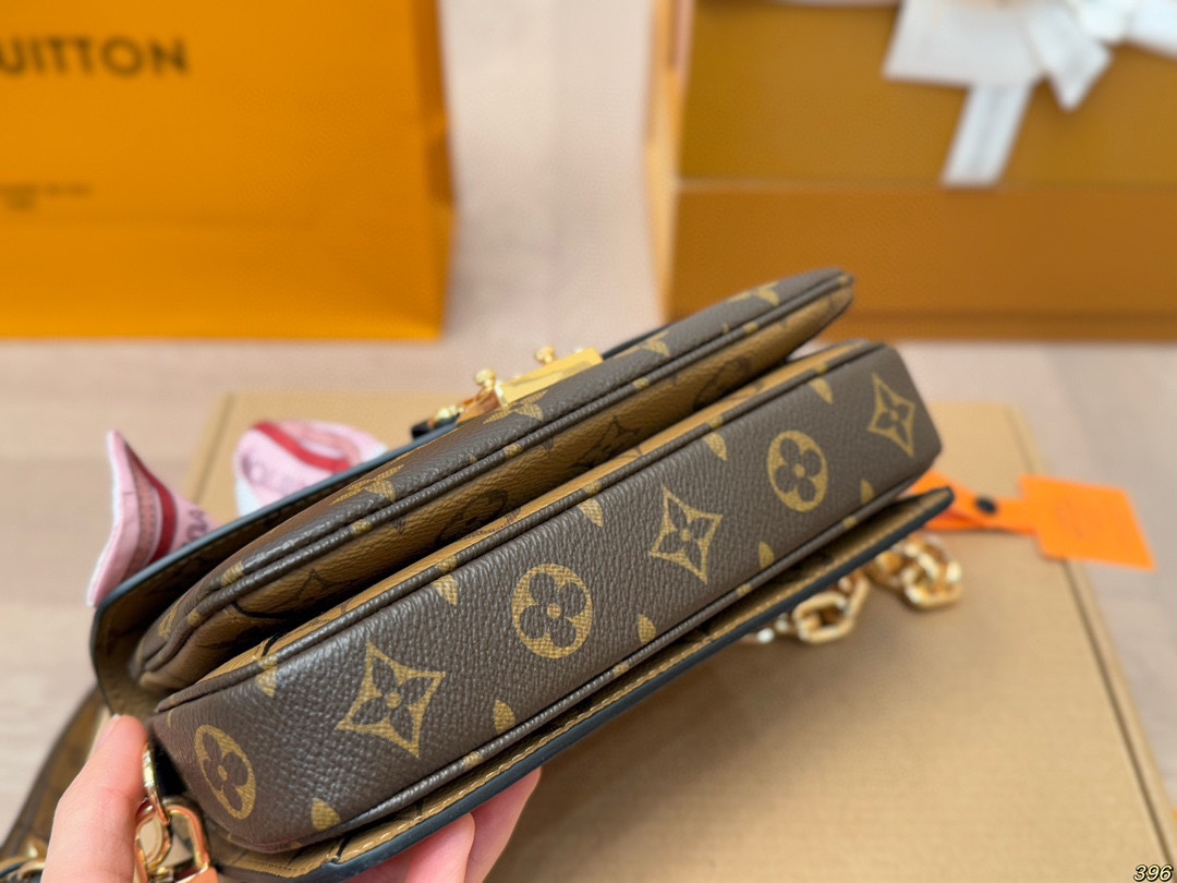 LV pochette metis east west monogram message bag
