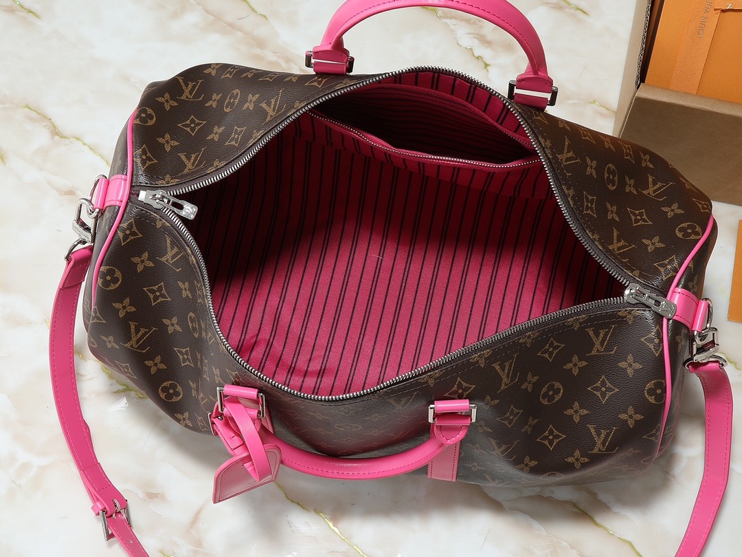 LV Keepall Bandoulière 50 bag Monogram Macassar