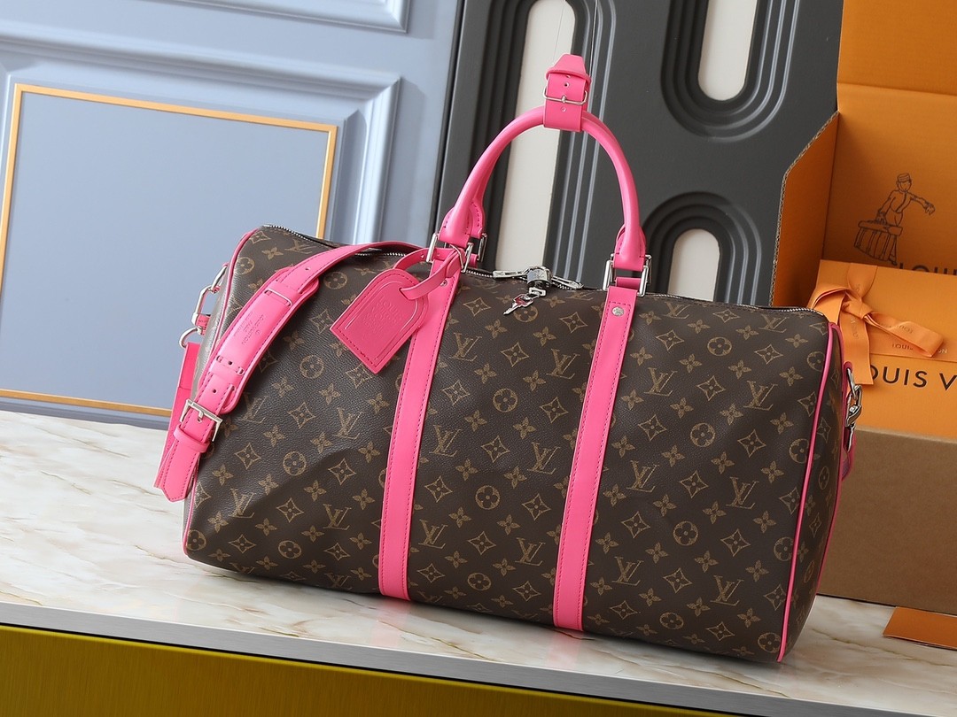 LV Keepall Bandoulière 50 bag Monogram Macassar