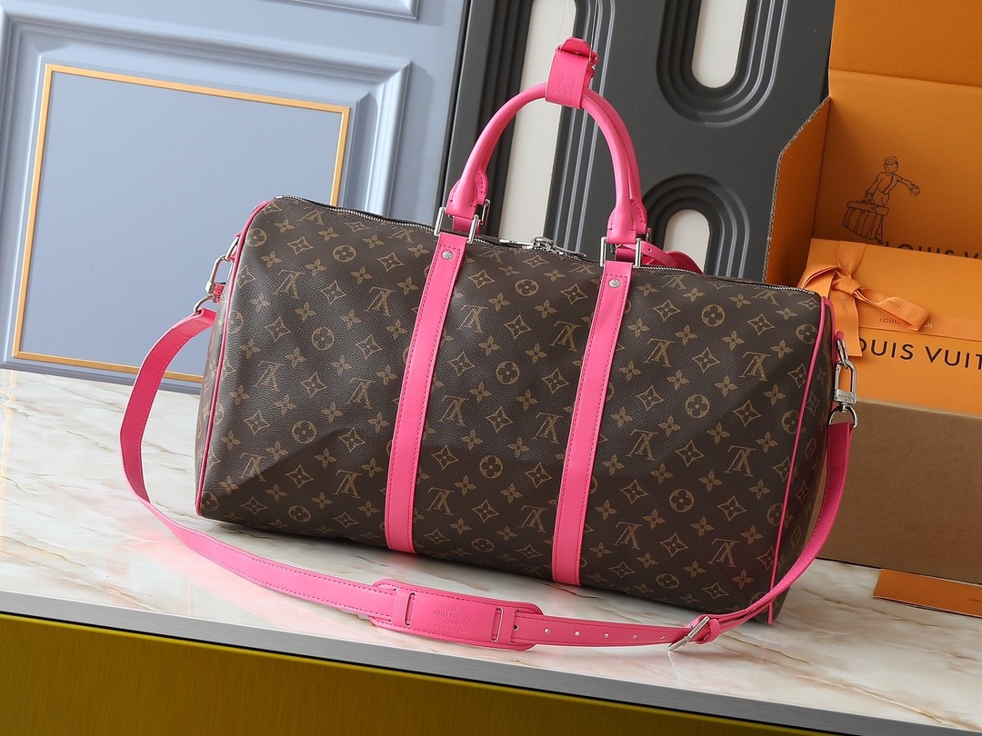 LV Keepall Bandoulière 50 bag Monogram Macassar