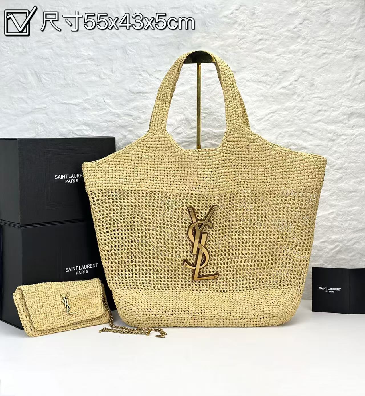YSL straw bags are of high quality
