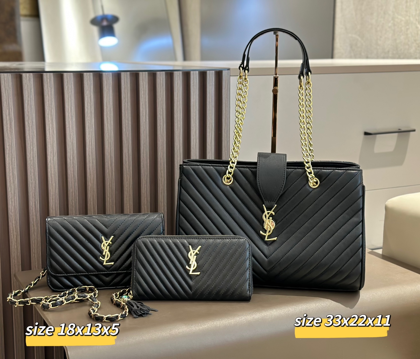 YSL woven three-piece set