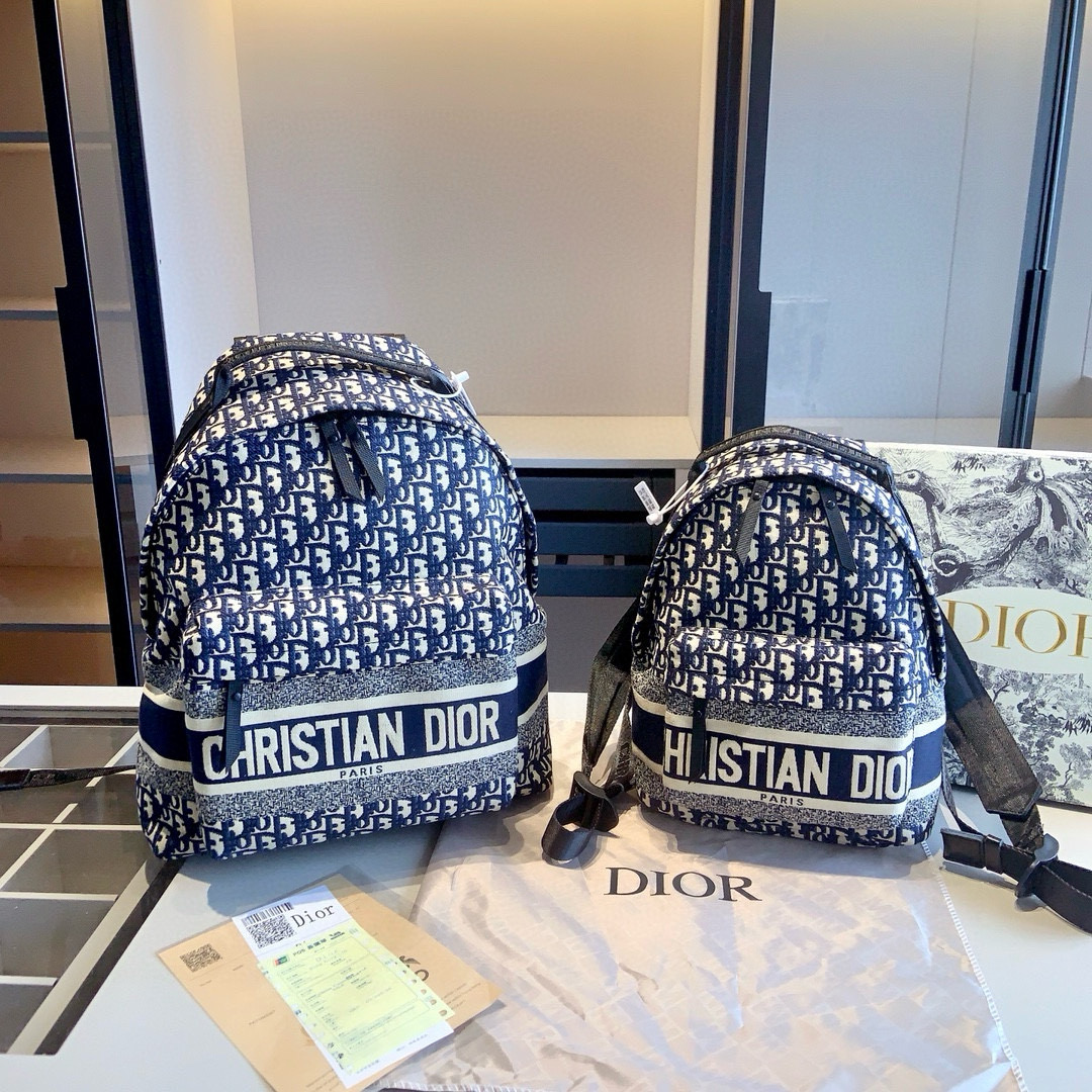 Dior embroidered backpack