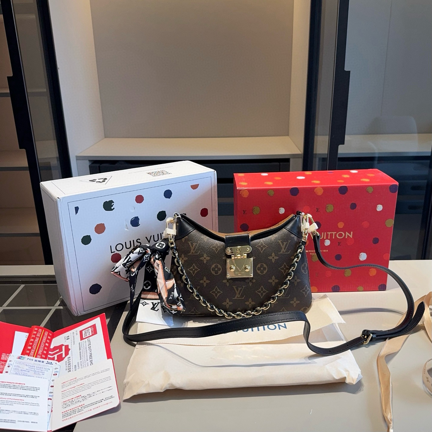 LV Twinny horn bag