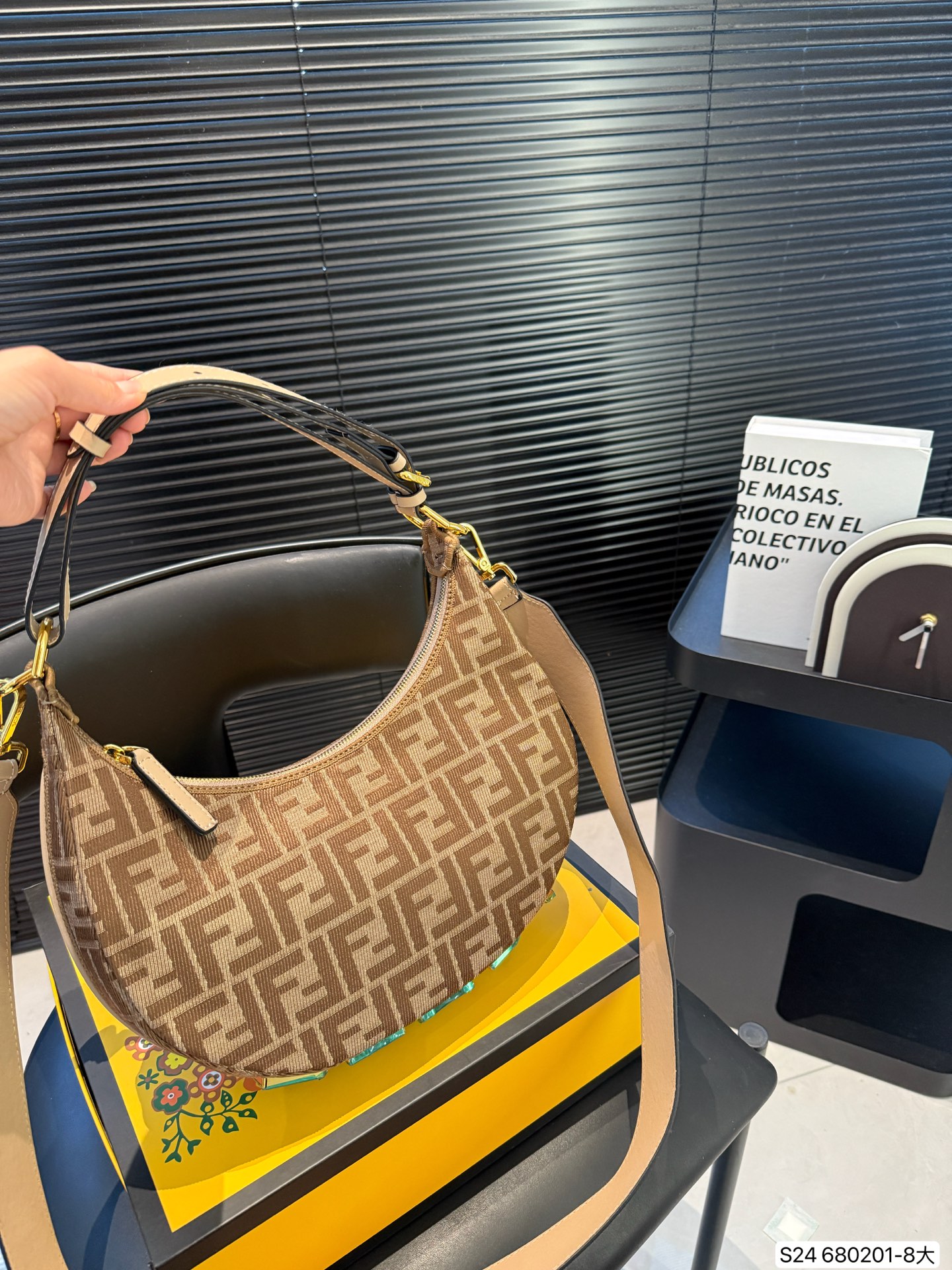 Fendi half-moon underarm bag