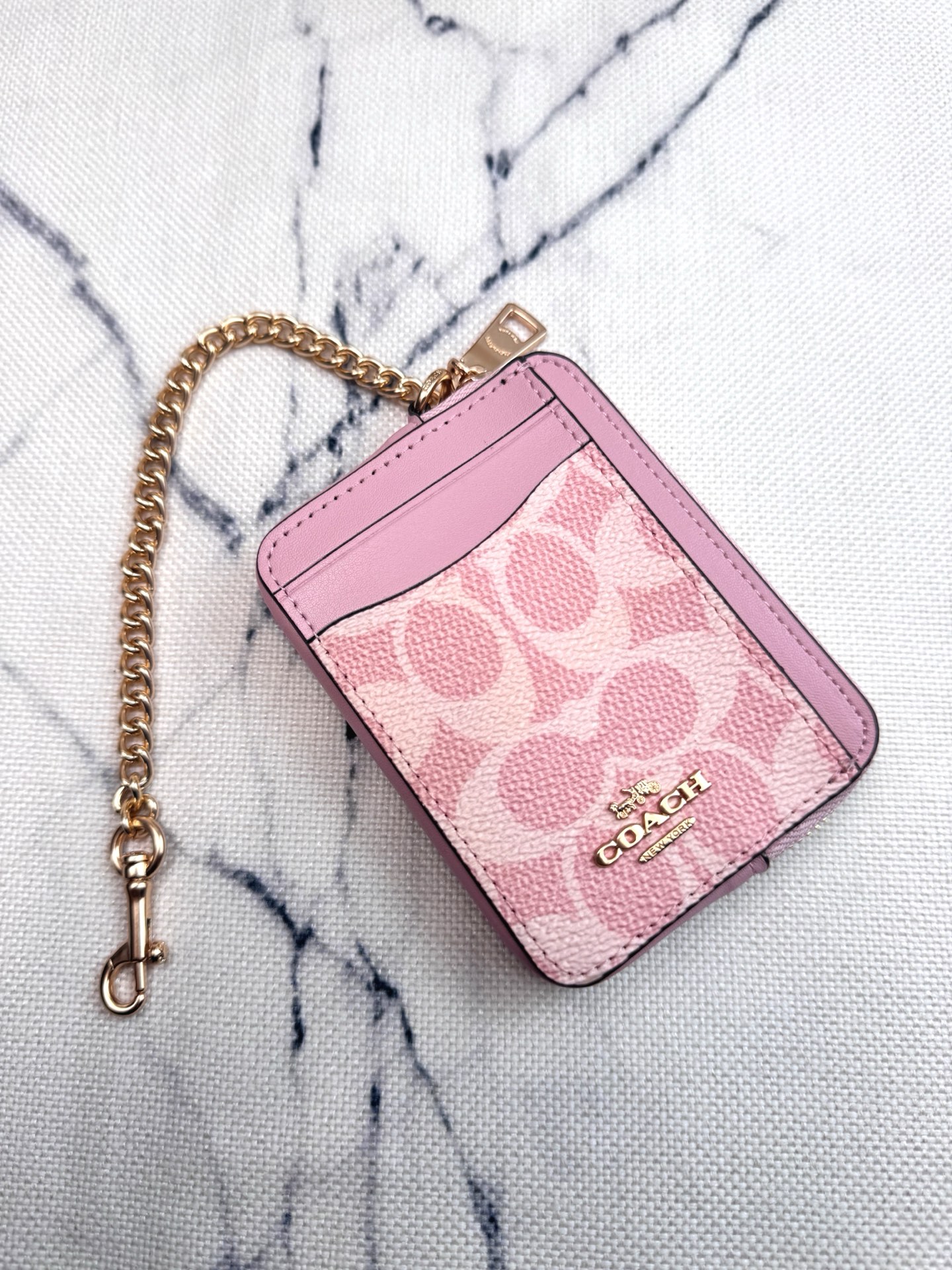 Coach chain small card case