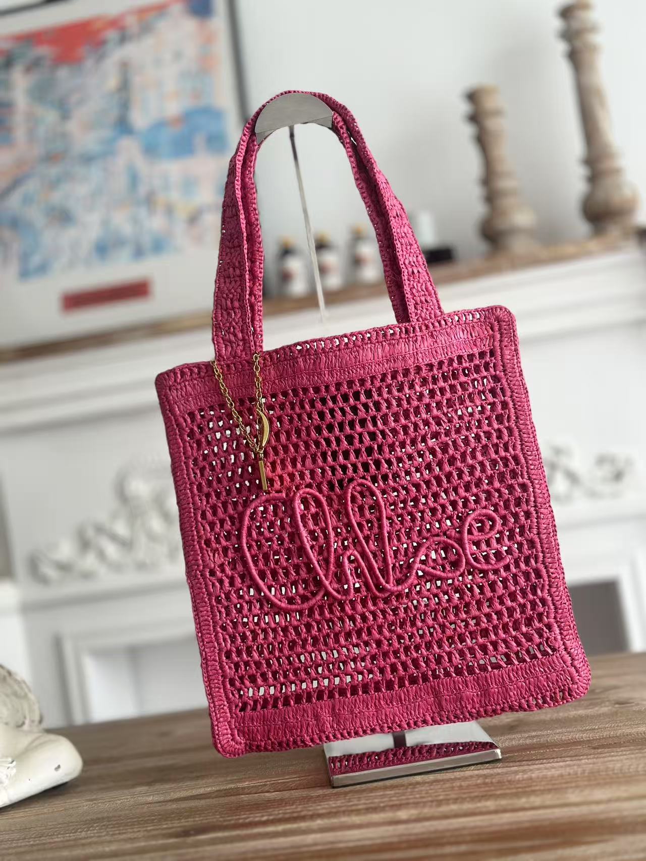 Chloe SUMMER BANANA woven bag 12A quality